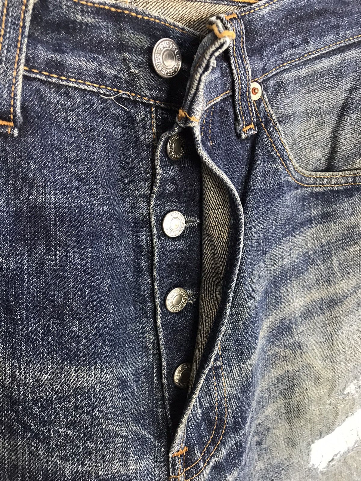Levi's Vintage Clothing Levi's 501 Usa Buttonfly Zig Zag Custom Distressed Denim Size US 32 / EU 48 - 6 Thumbnail