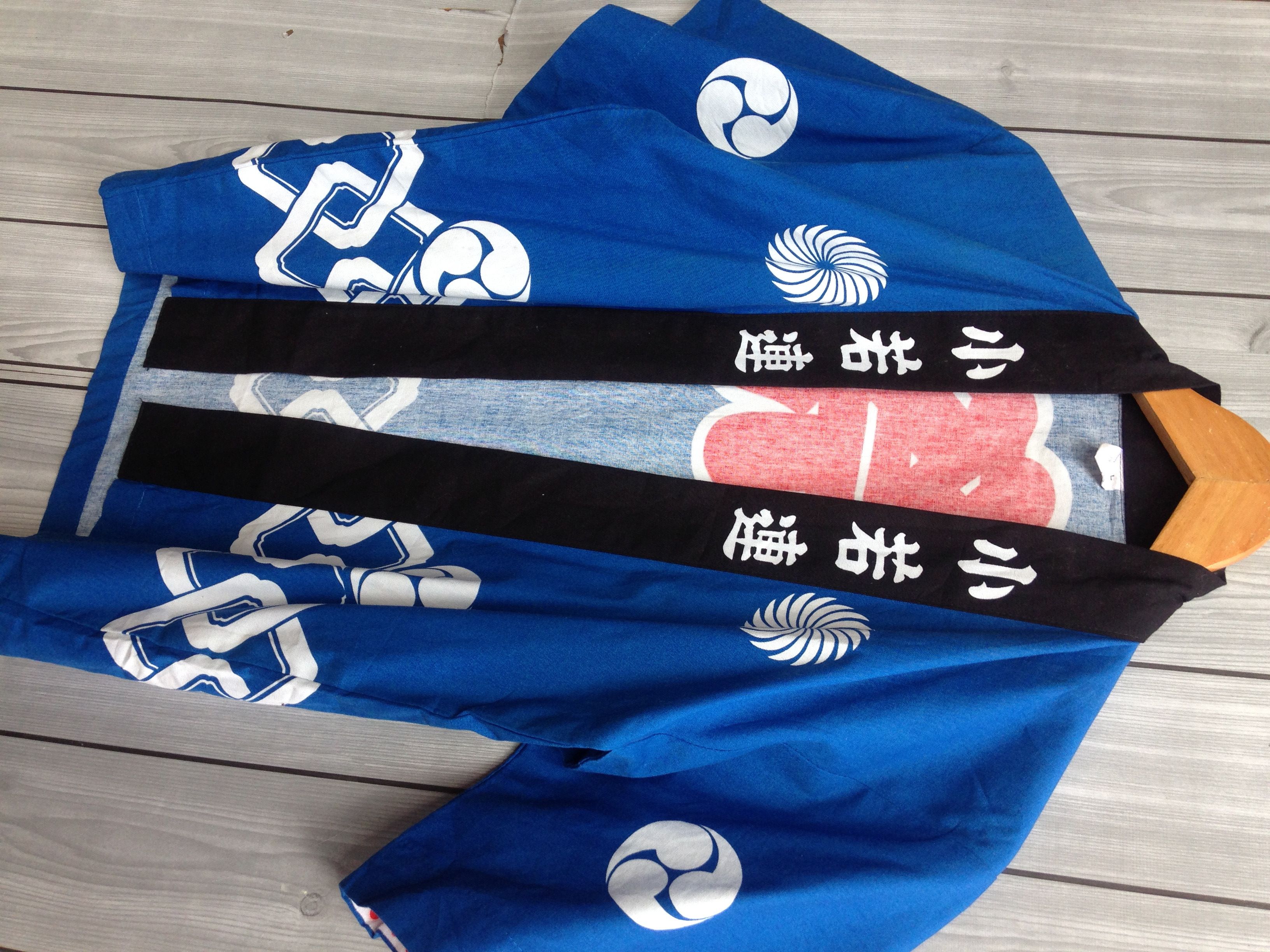 Japanese Brand Kimono Big Script Blue Outerwear Jacket Size US S / EU 44-46 / 1 - 4 Thumbnail