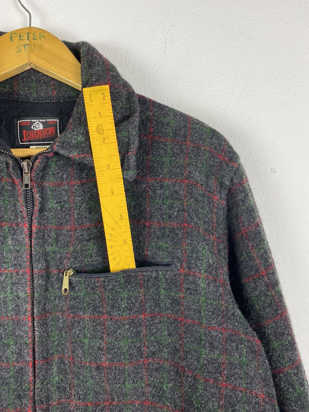 Vintage Johnson Woolen Mill USA Flannel Wool Jacket