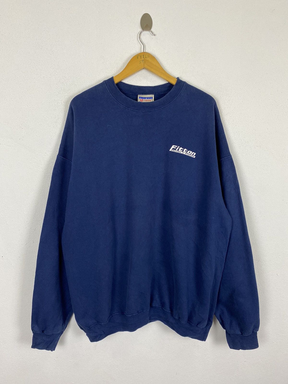 Hanes × Vintage VINTAGE FITTON SWEATER Size US XL / EU 56 / 4 - 3 Thumbnail