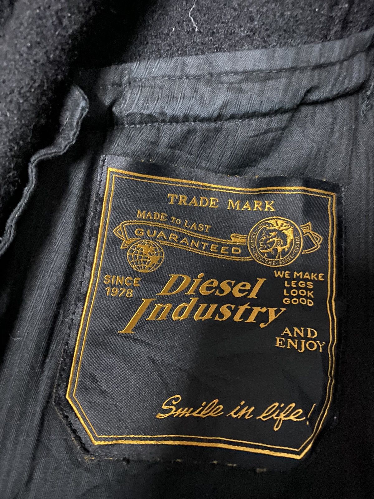 Diesel × Diesel Black Gold DIESEL INDUSTRY COTTON BLEND LONG COAT Size US XS / EU 42 / 0 - 9 Thumbnail