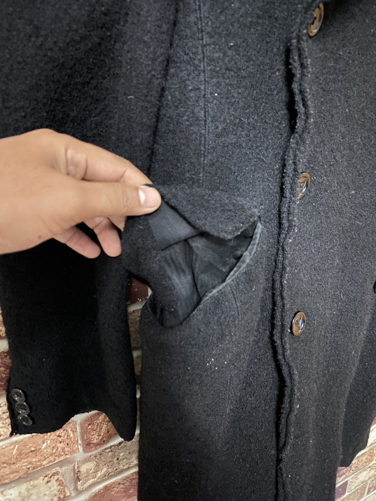 Diesel × Diesel Black Gold DIESEL INDUSTRY COTTON BLEND LONG COAT Size US XS / EU 42 / 0 - 7 Thumbnail