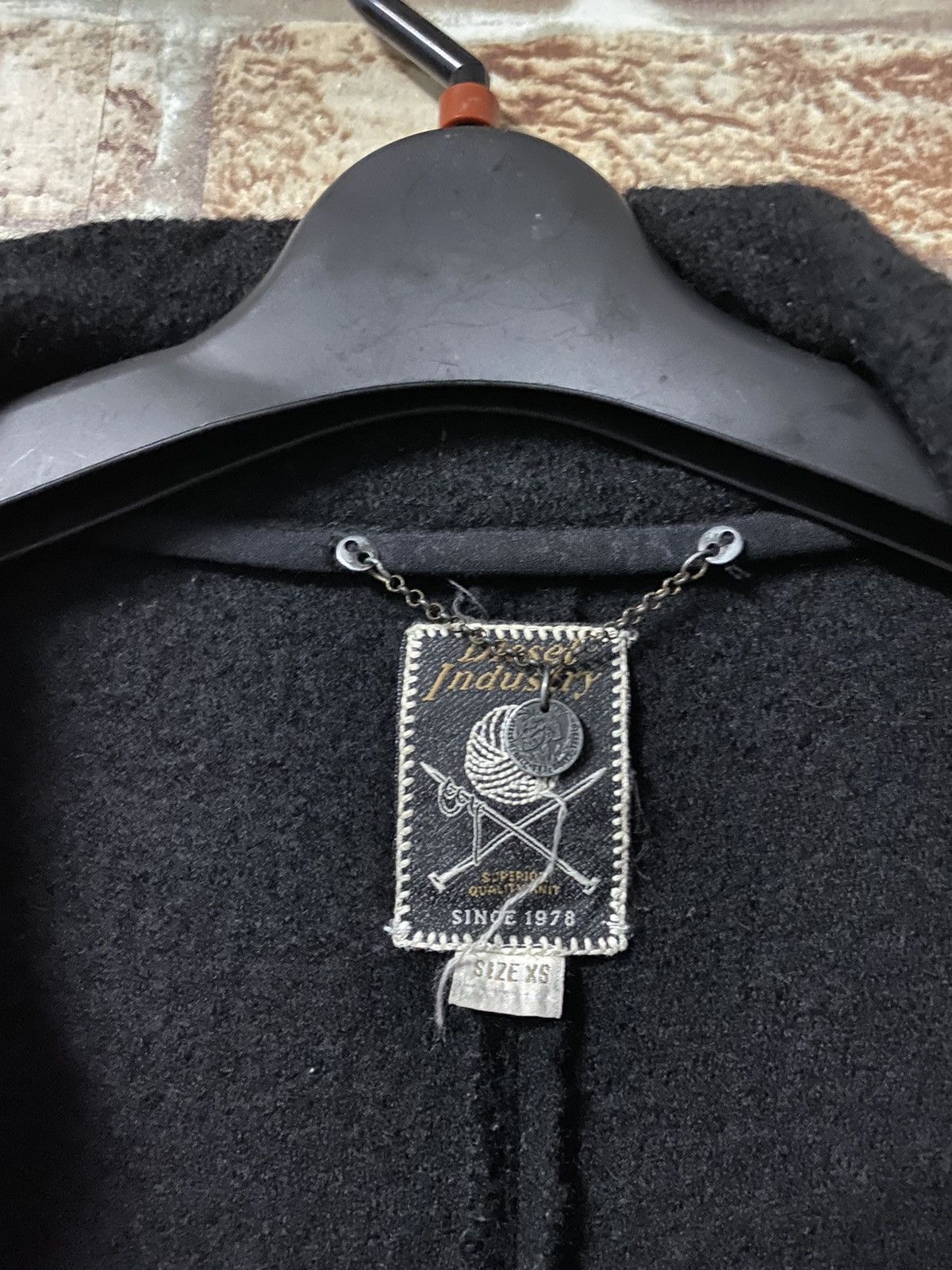 Diesel × Diesel Black Gold DIESEL INDUSTRY COTTON BLEND LONG COAT Size US XS / EU 42 / 0 - 8 Thumbnail