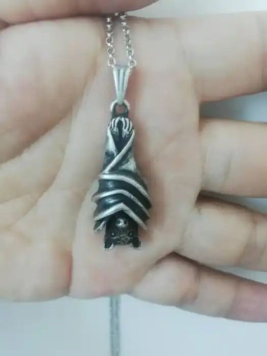 Jewelry Bat Pendant Necklace Size ONE SIZE - 1 Thumbnail