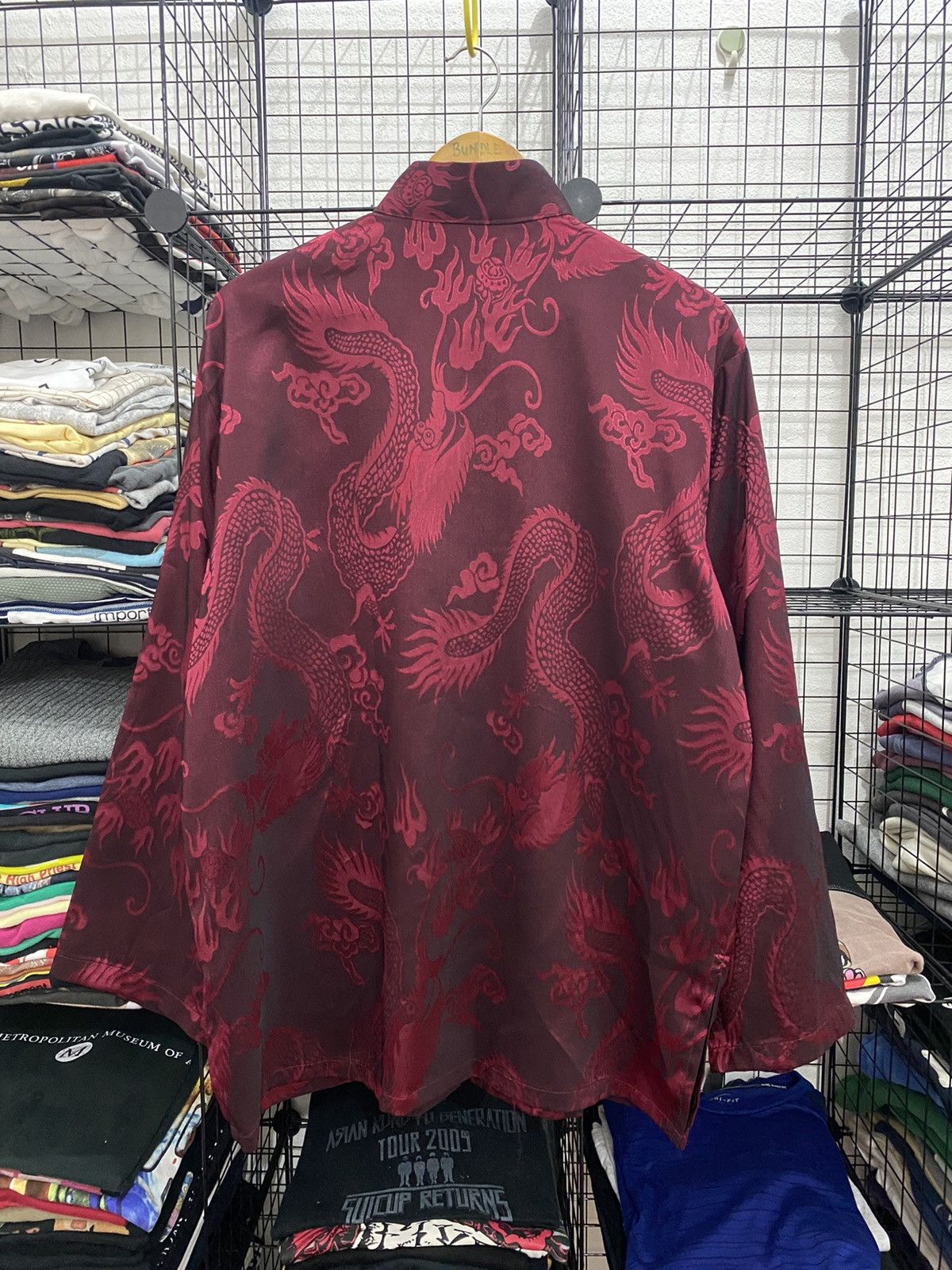 Dragonfly × Other GK15 JINHON CHIONSAN DRAGON CHINESE FASHION POLYSTER FABRIC Size US XXL / EU 58 / 5 - 2 Thumbnail