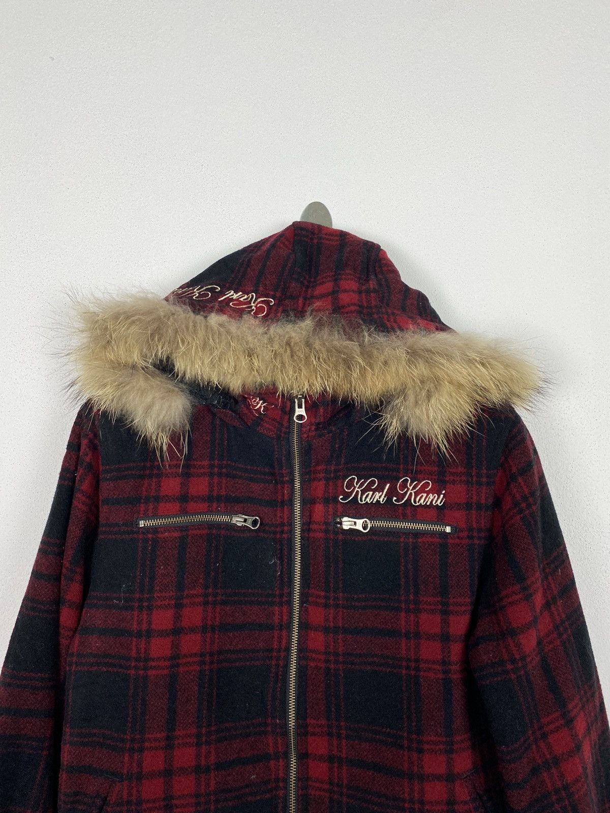 If Six Was Nine × Karl Kani HOODIE FUR JACKET BY KARL KANI TRAVIS KANYE STYLE Size US S / EU 44-46 / 1 - 3 Thumbnail