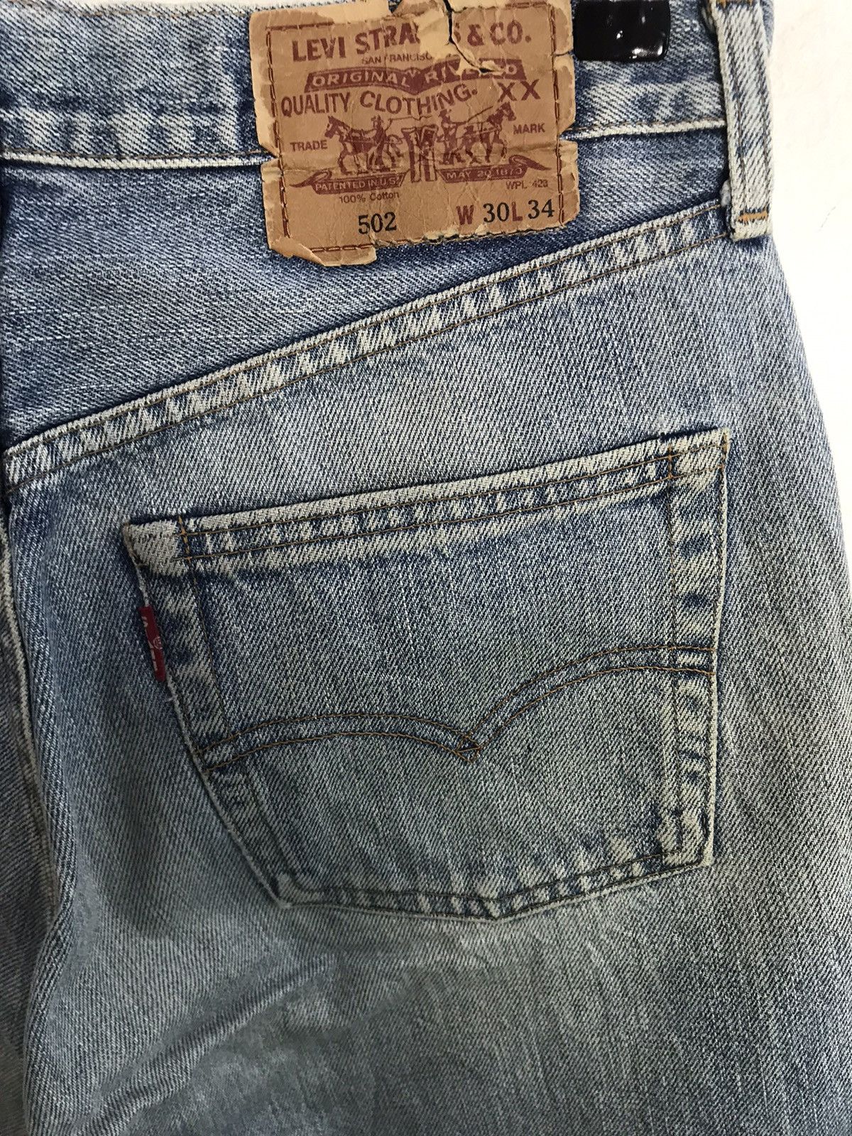 Levi's × Levi's Vintage Clothing Selvedge Levi's 502 Japan Big E Denim Crop Shorts Pants Size US 30 / EU 46 - 6 Thumbnail