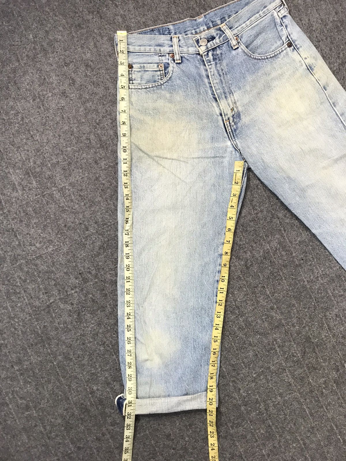 Levi's × Levi's Vintage Clothing Selvedge Levi's 502 Japan Big E Denim Crop Shorts Pants Size US 30 / EU 46 - 13 Thumbnail