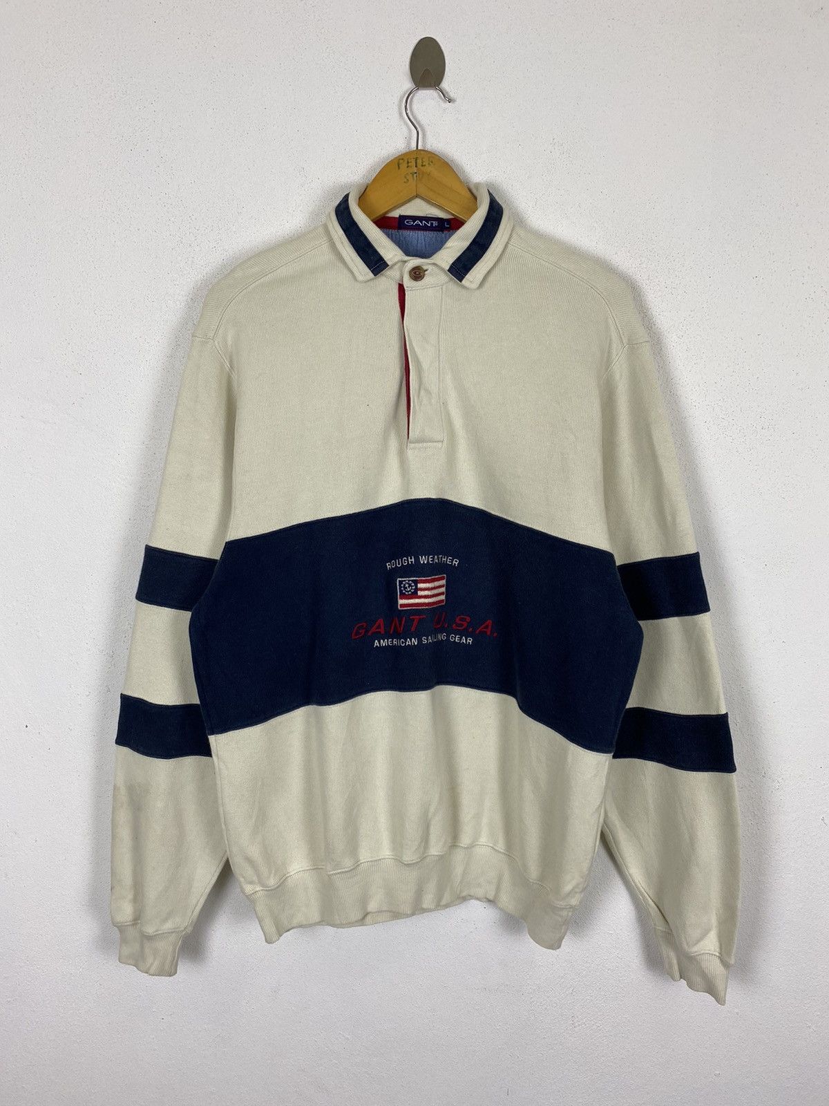 Gant × Vintage VINTAGE GANT USA COLLAR SWEATER Size US L / EU 52-54 / 3 - 2 Thumbnail