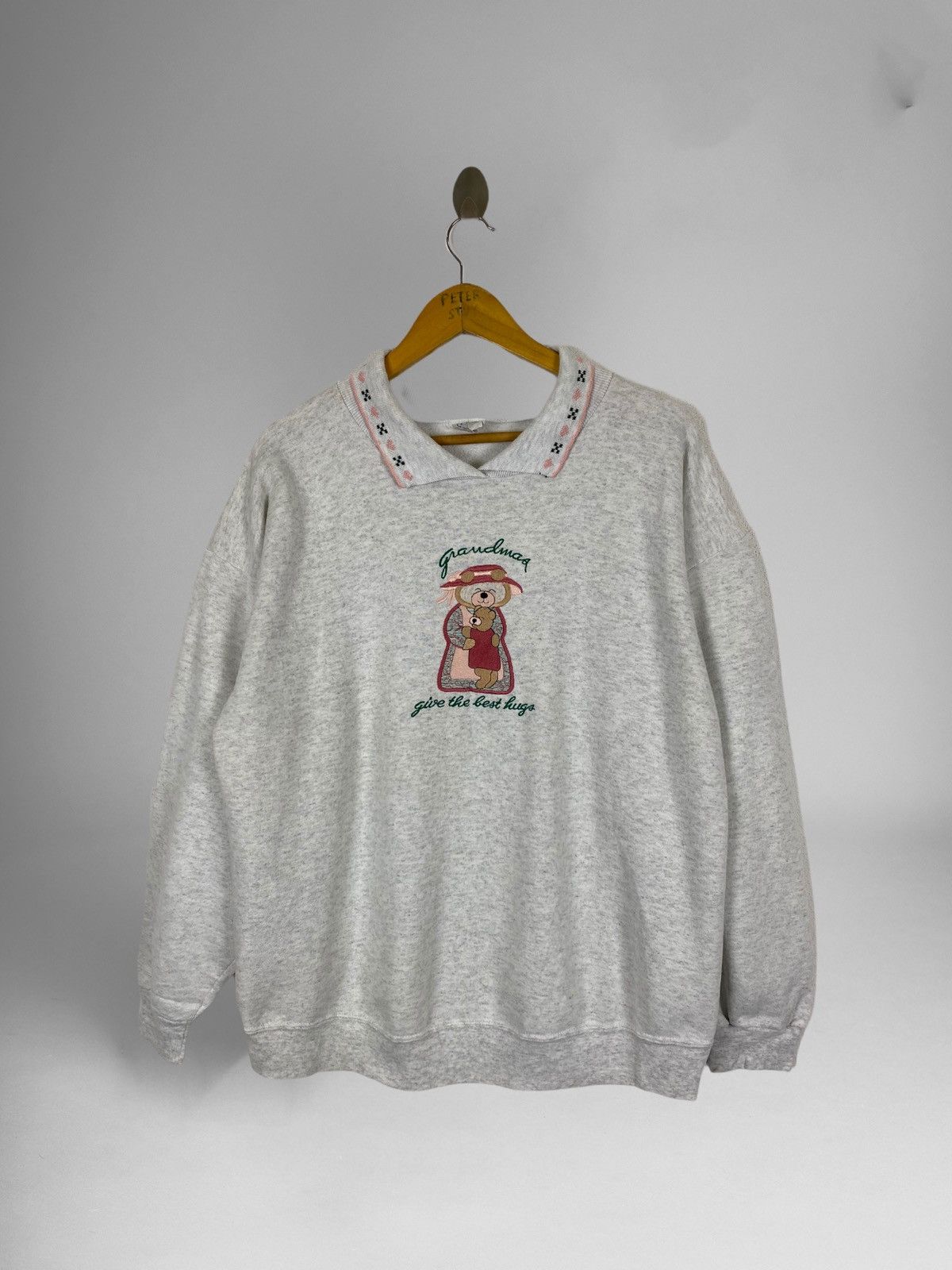 Vintage VINTAGE WON’S WEAR MADE USA COLLAR SWEATER Size US XL / EU 56 / 4 - 1 Thumbnail