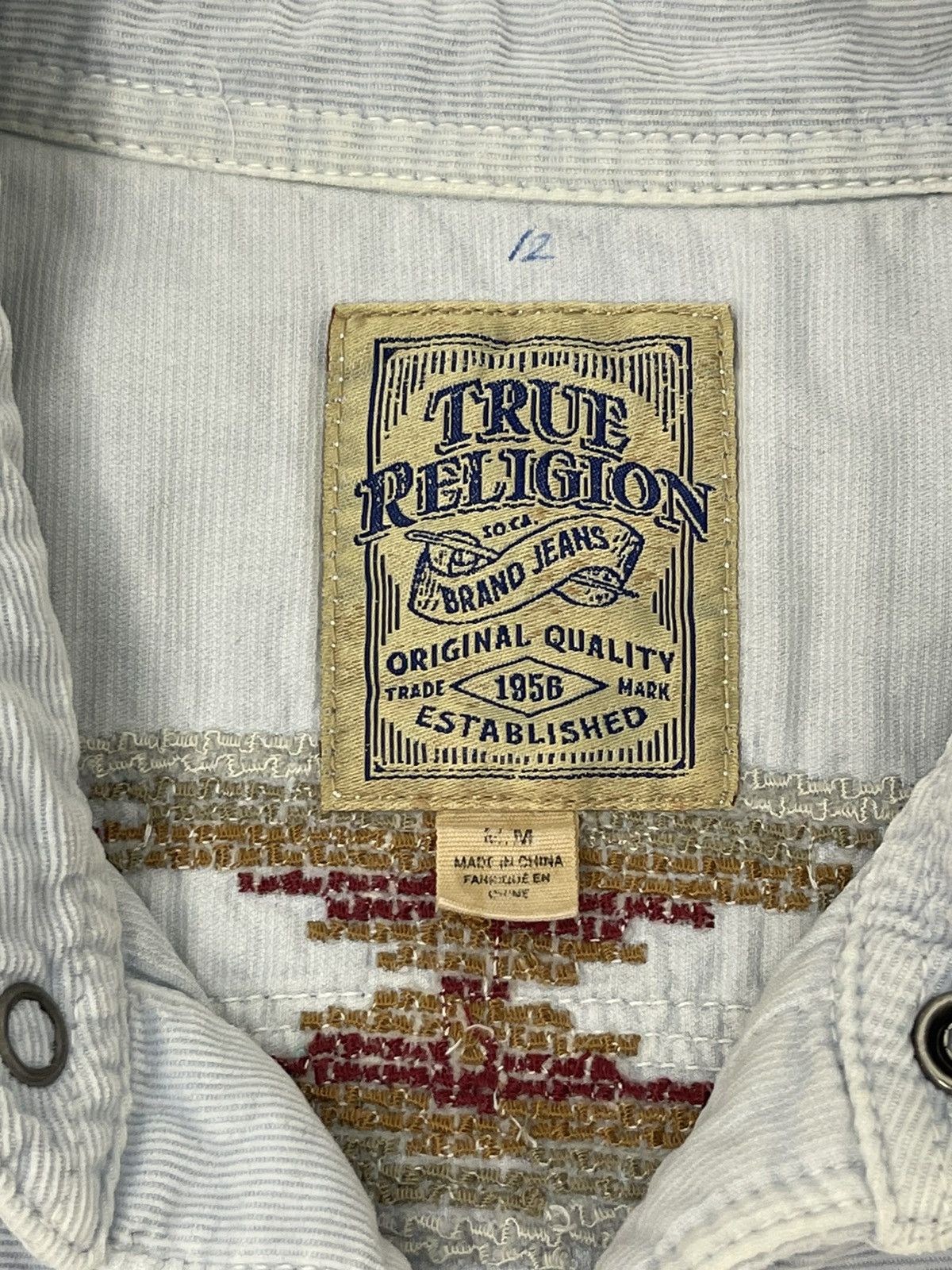 True Religion Western Shirt Corduroy Native Woven True Religion 3🟩8 Size US M / EU 48-50 / 2 - 13 Thumbnail