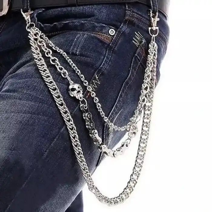 Jewelry Skull Waist Pants Key Chain Size ONE SIZE - 4 Thumbnail
