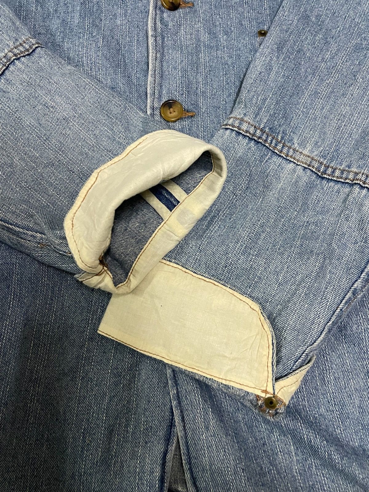 Japanese Brand Japanese Brand Never Seen Thing Denim Overshirt Size US M / EU 48-50 / 2 - 6 Thumbnail