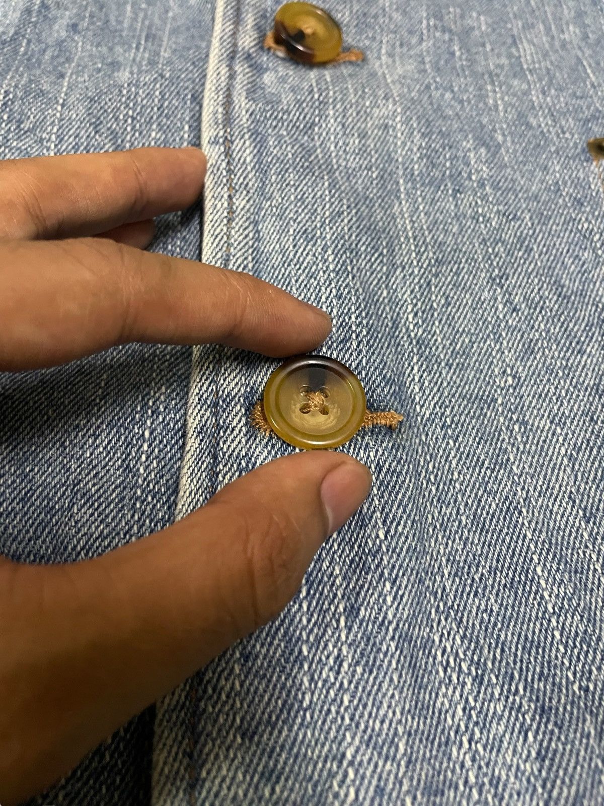 Japanese Brand Japanese Brand Never Seen Thing Denim Overshirt Size US M / EU 48-50 / 2 - 9 Thumbnail