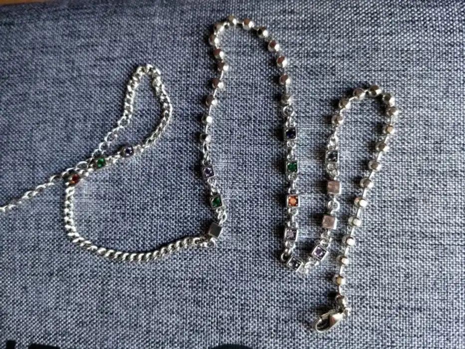 Jewelry Creative Multicolor Square Necklace Size ONE SIZE - 3 Thumbnail