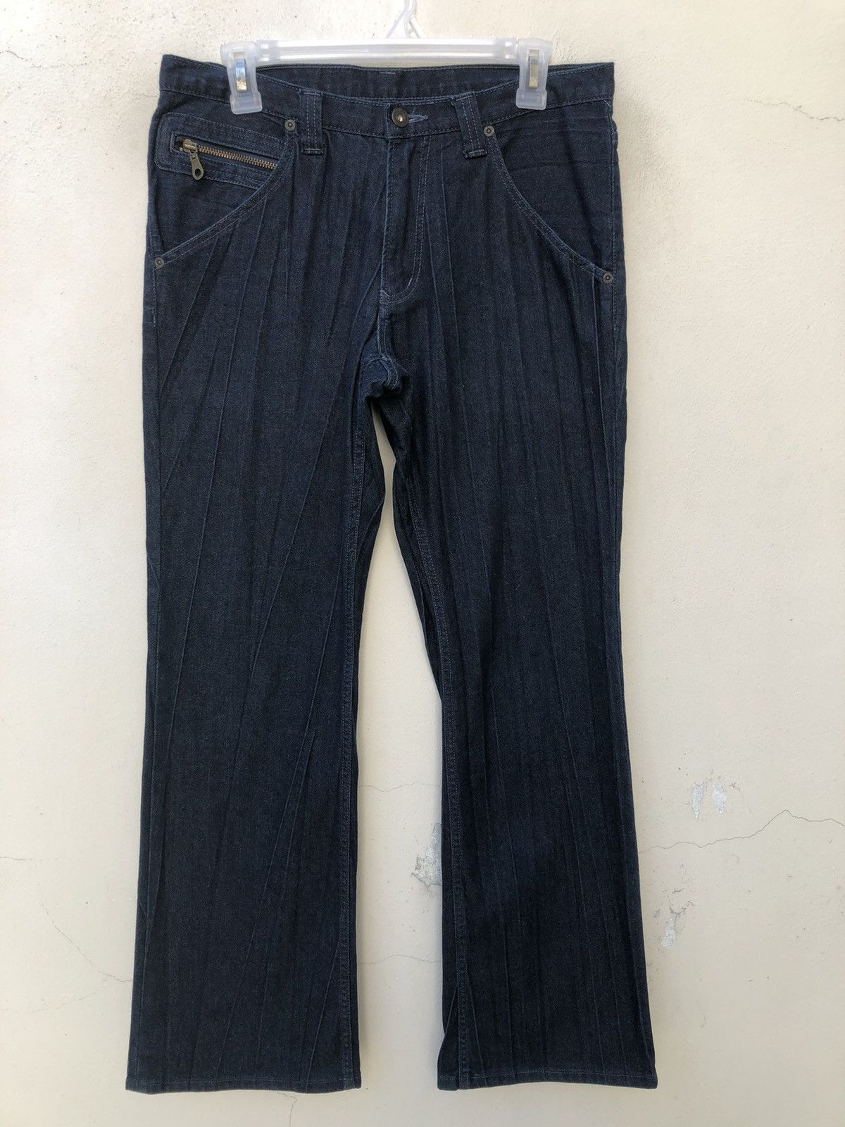 Vintage Vintage Men’s Tenoras Japan Denim Flare Jeans Size US 31 - 3 Thumbnail