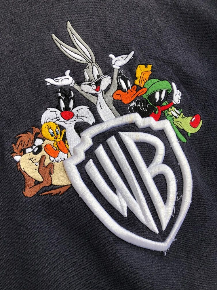 Vintage RARE🔥MADE IN MALAYSIA 1997 WARNER BROS LOOSE SWEATSHIRT Size US S / EU 44-46 / 1 - 4 Thumbnail
