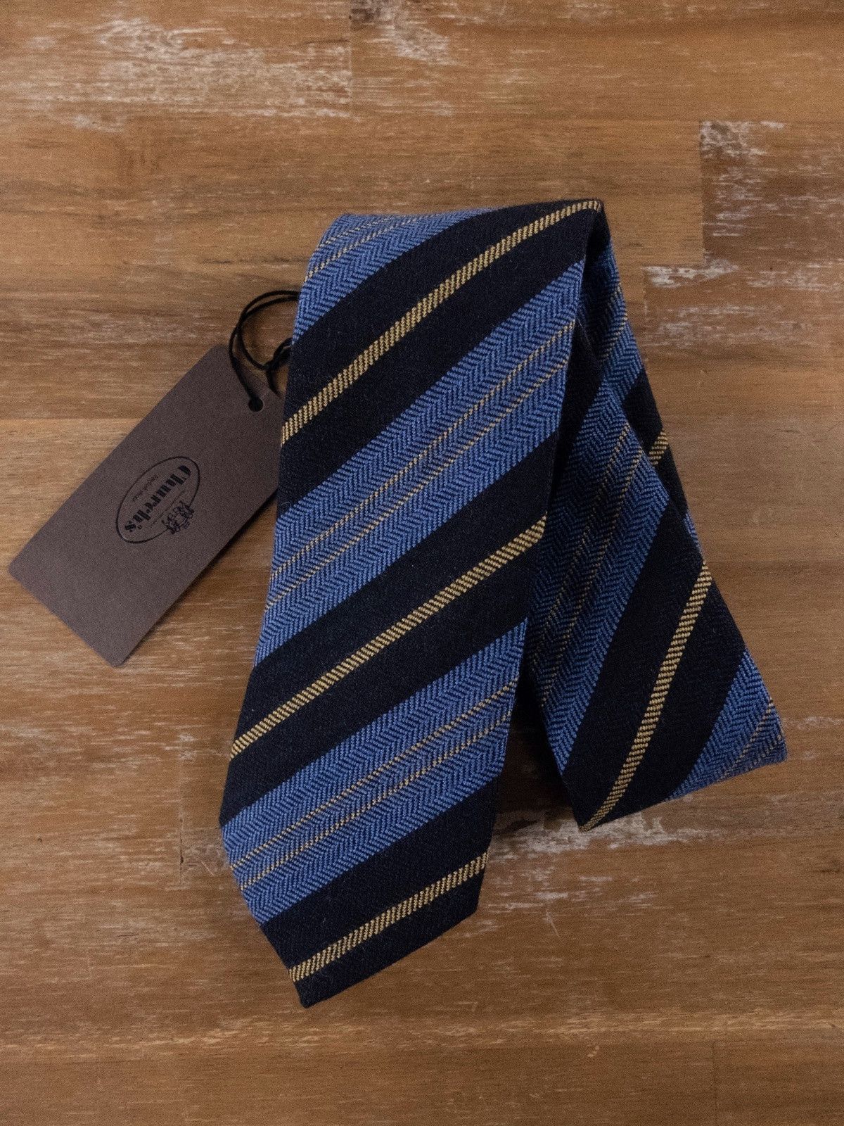 Church's CHURCH'S Churchs England blue striped wool tie authentic Size ONE SIZE - 1 Thumbnail