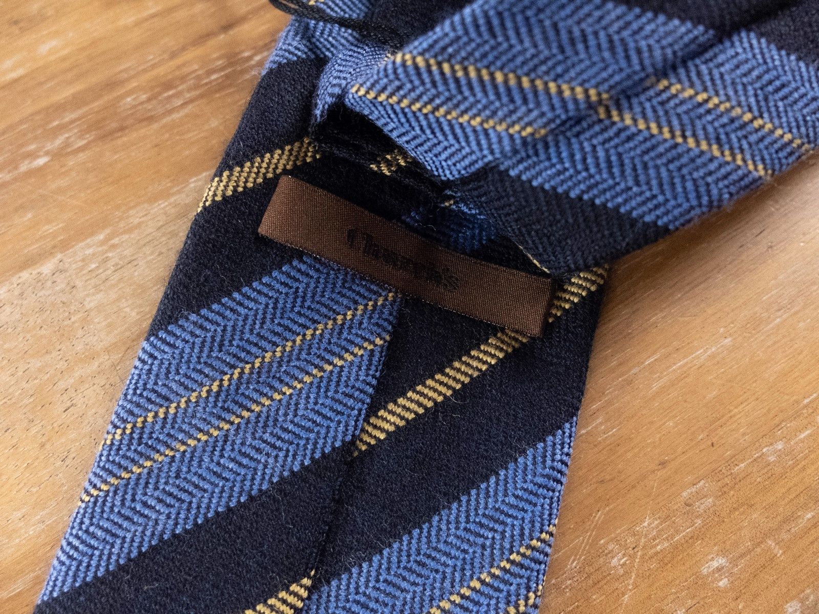Church's CHURCH'S Churchs England blue striped wool tie authentic Size ONE SIZE - 3 Thumbnail