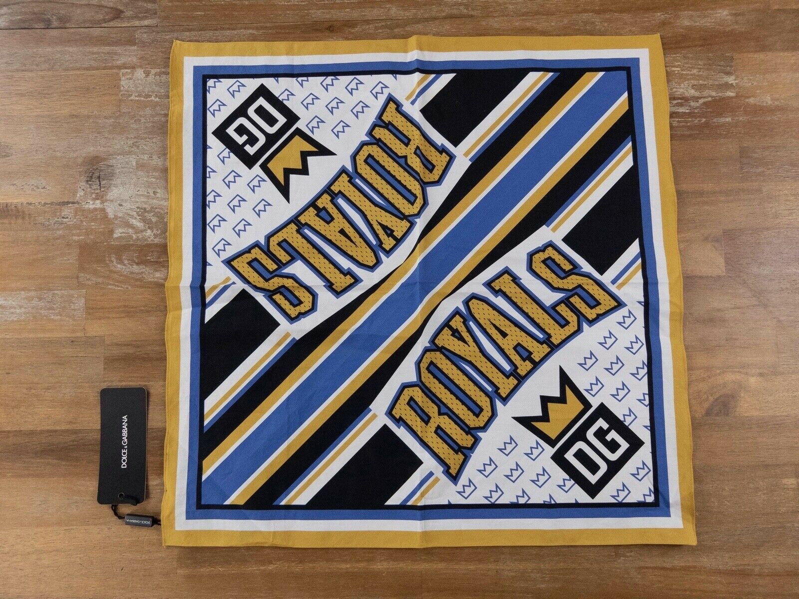 Dolce & Gabbana DOLCE & GABBANA Royals large cotton pocket square bandana Size ONE SIZE - 1 Thumbnail