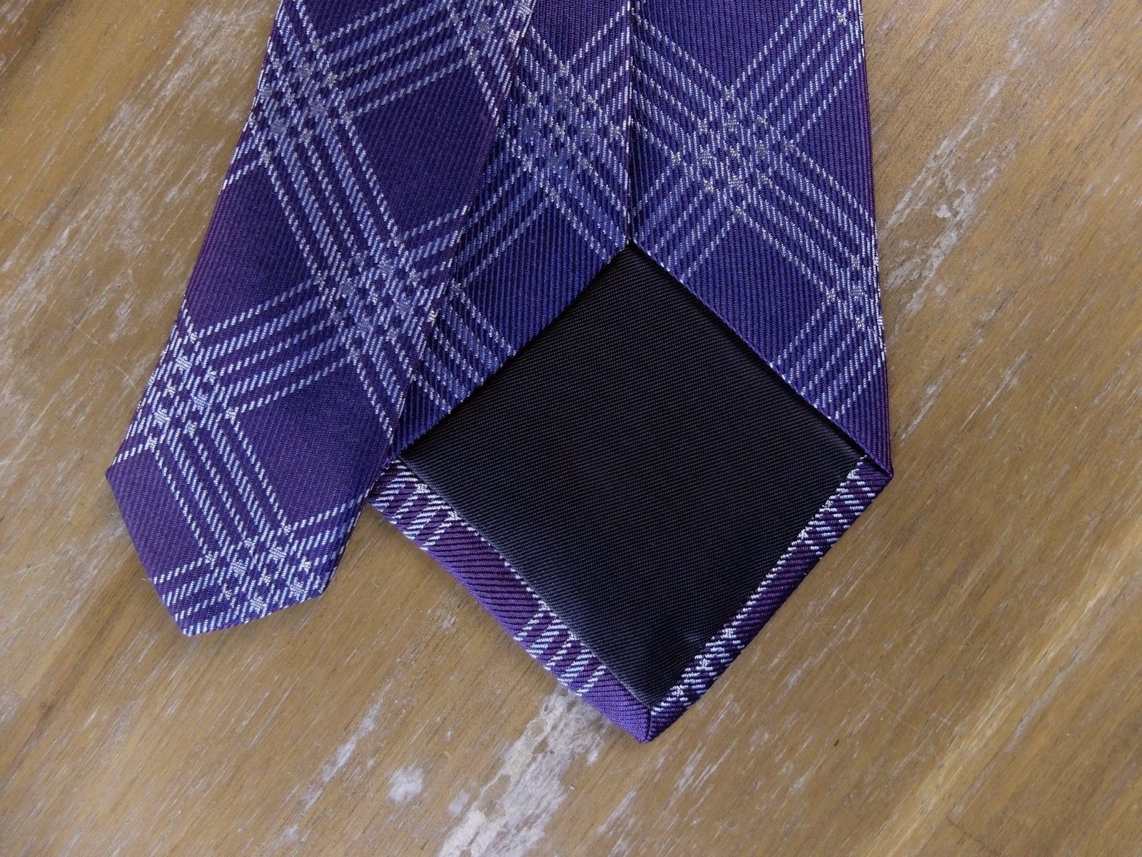 Aquascutum AQUASCUTUM London purple plaid motif silk tie authentic NWT Size ONE SIZE - 4 Thumbnail