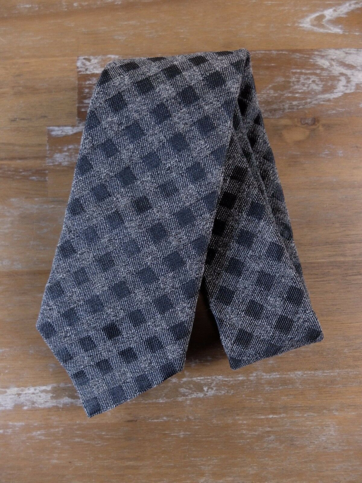 Trussardi TRUSSARDI gray plaid tartan motif silk tie authentic Italy Size ONE SIZE - 1 Thumbnail