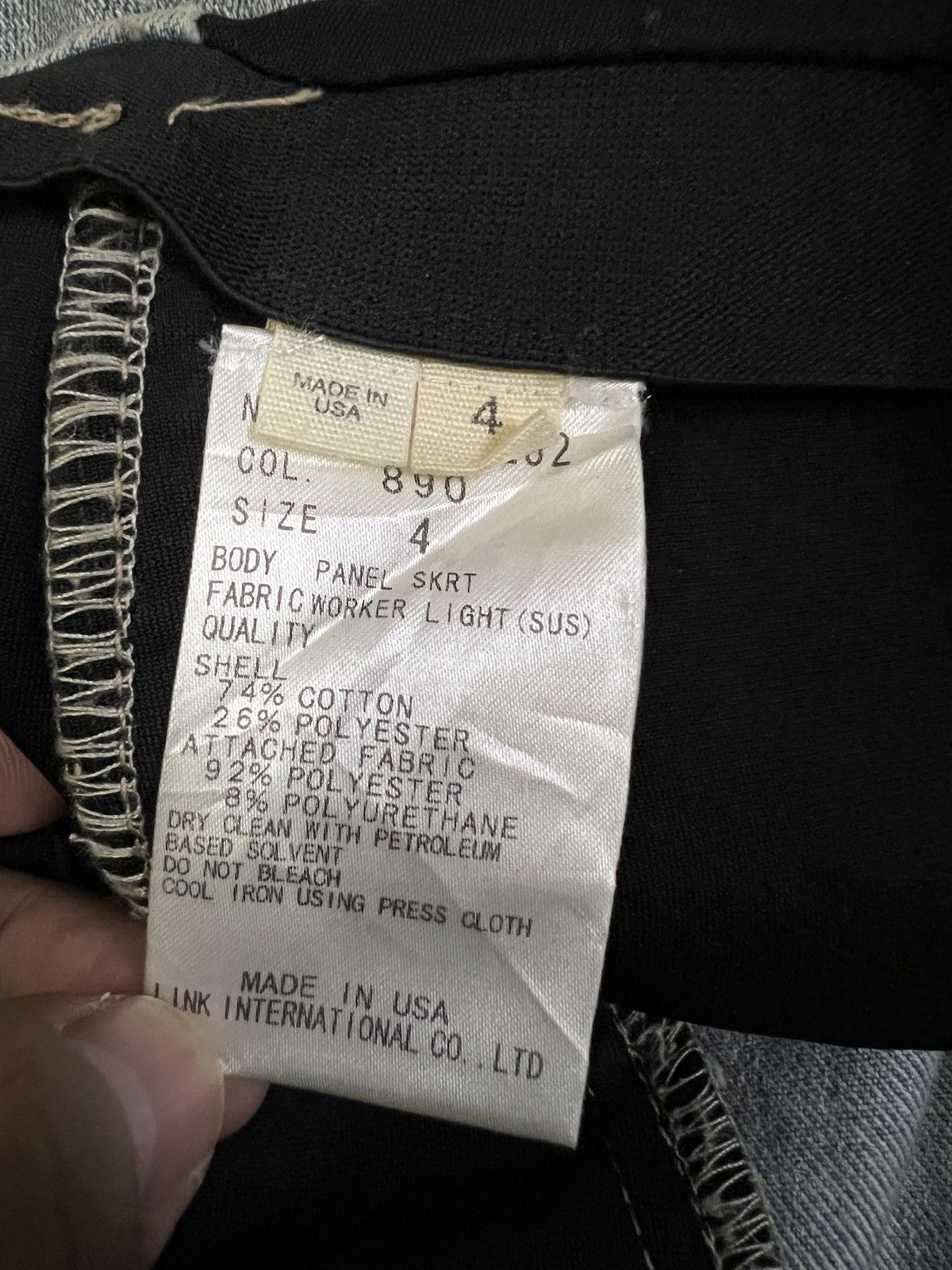 Helmut Lang Vintage Helmut Lang Black/Distressed Jeans Mini Skirt Size 27" / US 4 / IT 40 - 4 Thumbnail