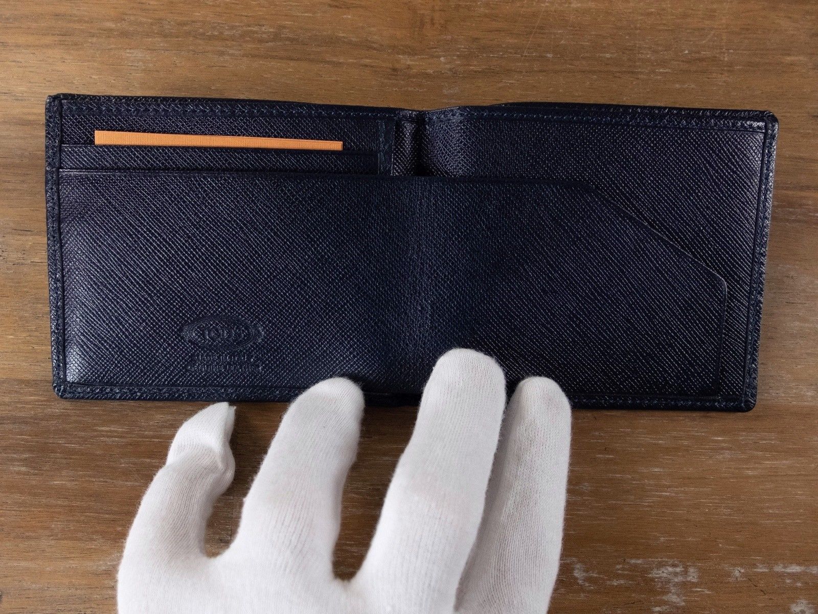 Tod's TOD'S navy blue leather bifold wallet authentic Tods Size ONE SIZE - 3 Thumbnail