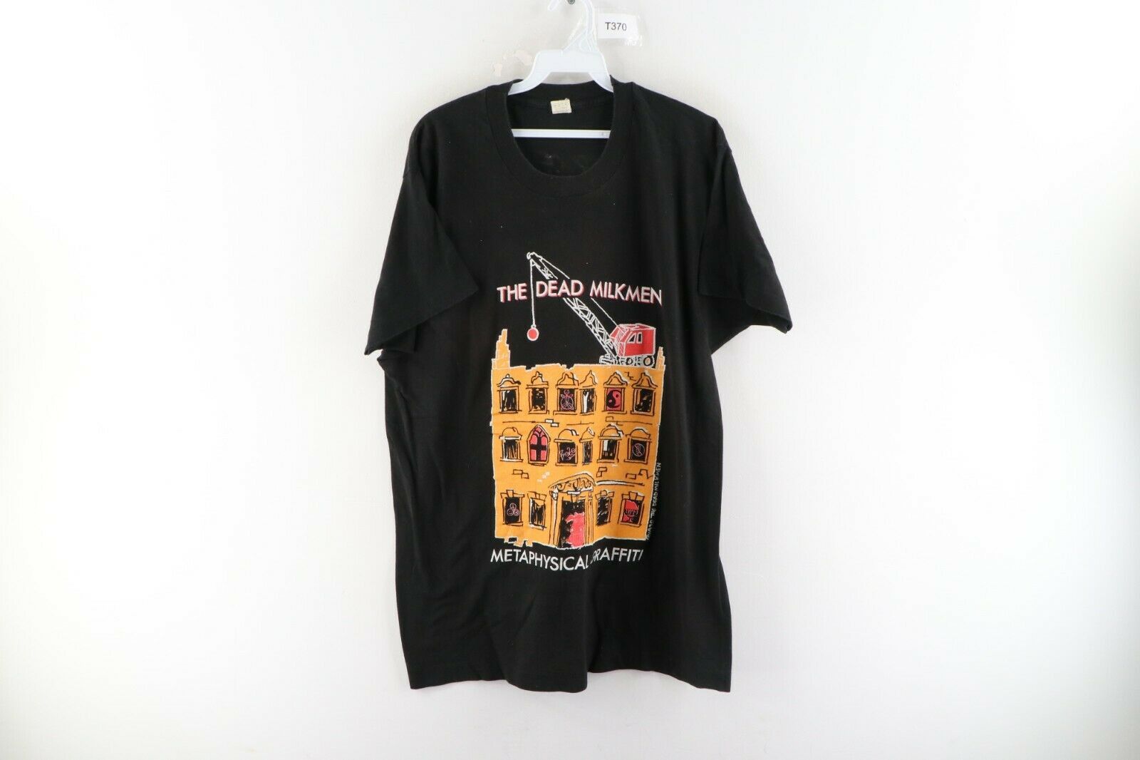 Vintage Vintage 90s The Dead Milkmen Graffiti Fear of Beige Shirt Size US L / EU 52-54 / 3 - 1 Thumbnail