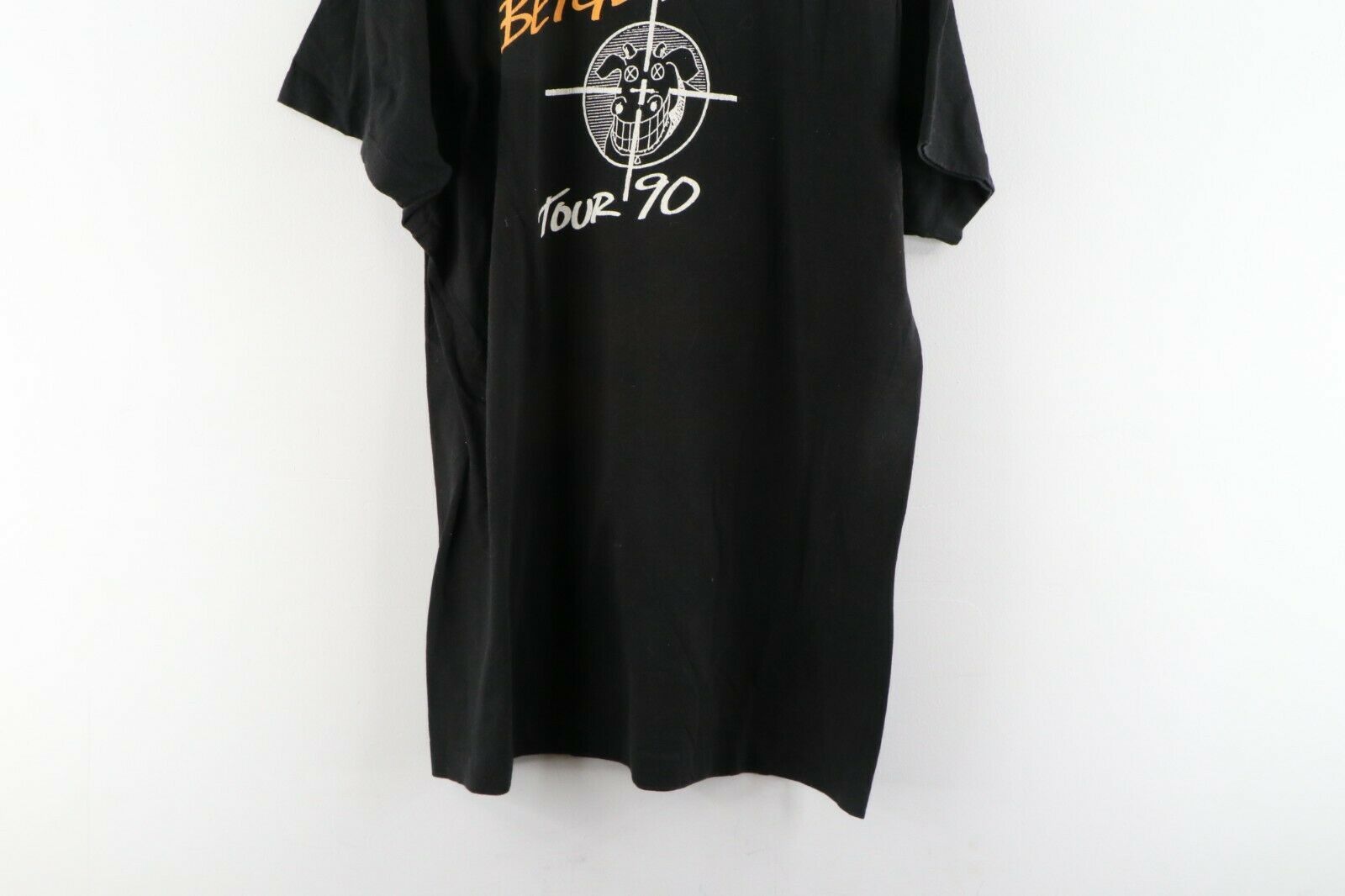 Vintage Vintage 90s The Dead Milkmen Graffiti Fear of Beige Shirt Size US L / EU 52-54 / 3 - 7 Thumbnail