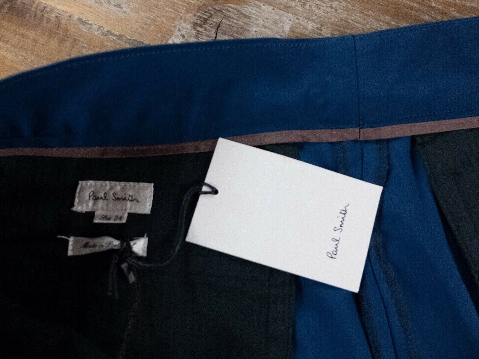 Paul Smith PAUL SMITH pleated blue wool shorts authentic - 34 US - NWT Size US 34 / EU 50 - 9 Thumbnail