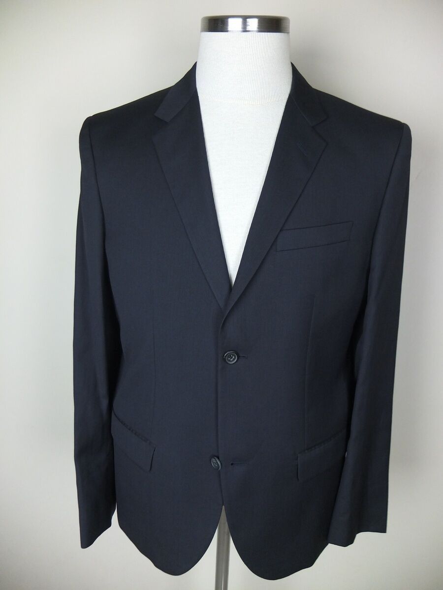 MARC JACOBS dark navy blue wool blazer jacket 40 US / 50 IT
