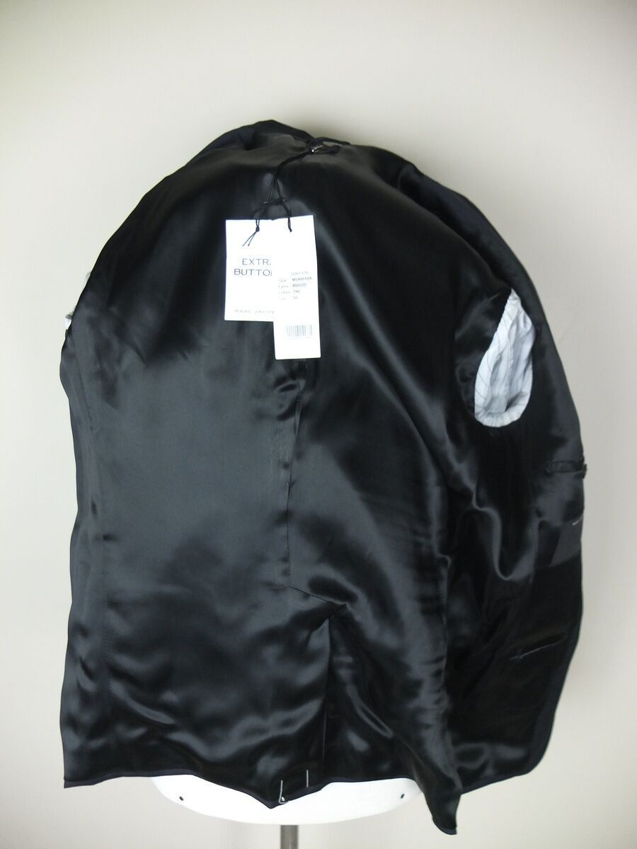 Marc Jacobs MARC JACOBS dark navy blue wool blazer jacket 40 US / 50 IT Size 40R - 12 Thumbnail