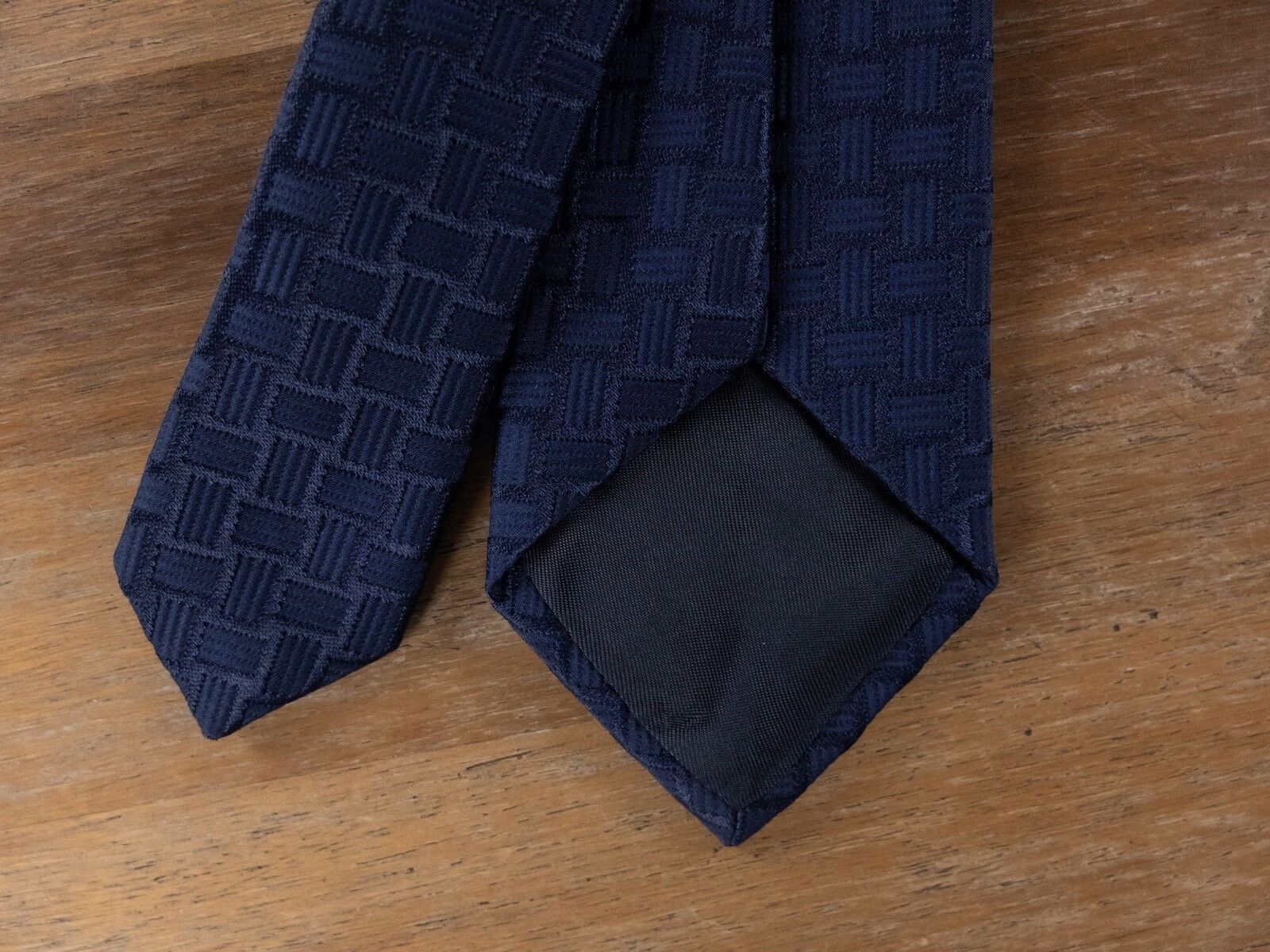 Dolce & Gabbana DOLCE & GABBANA navy blue slim narrow width woven tie Size ONE SIZE - 4 Thumbnail