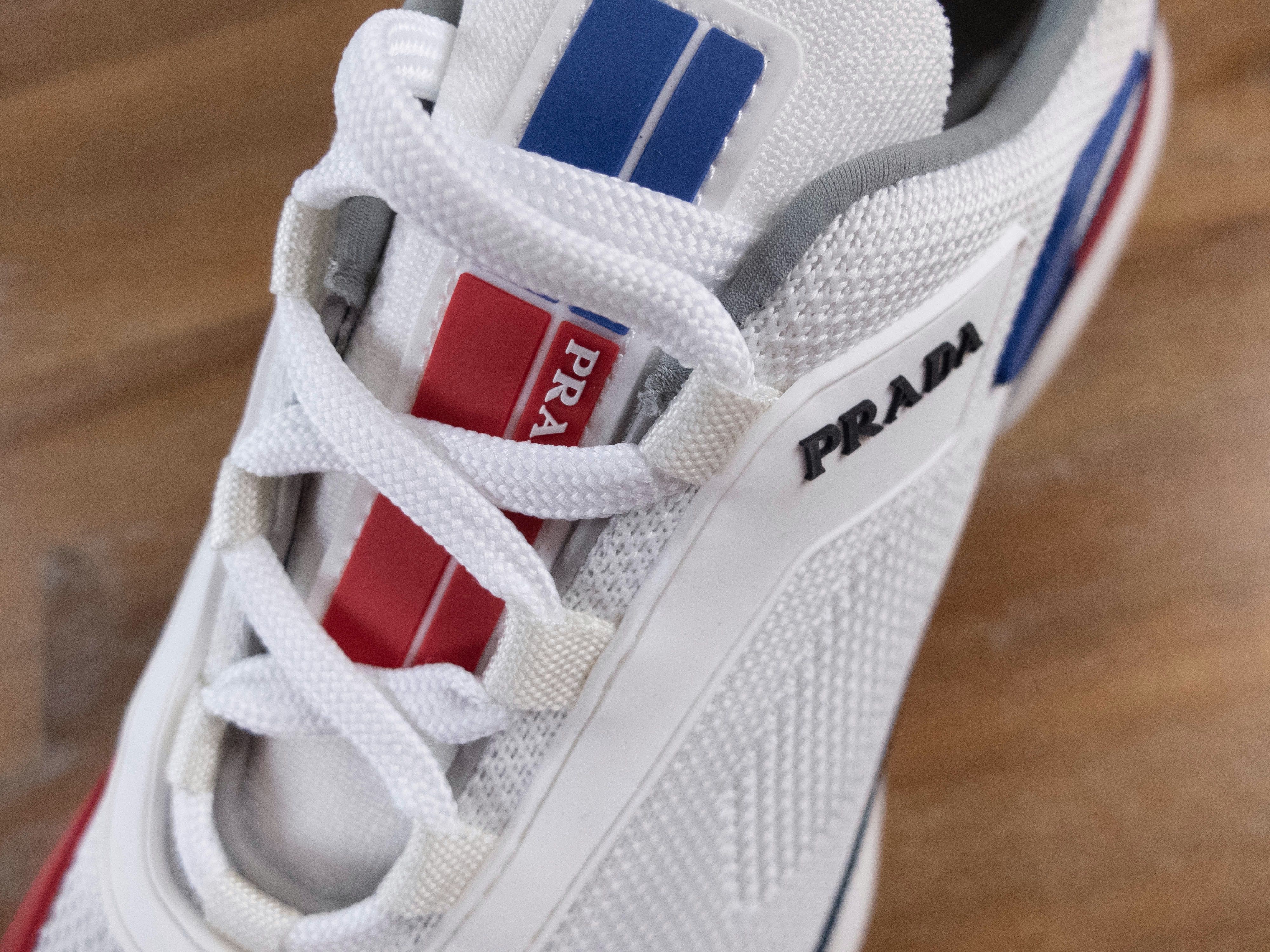 Prada $765 PRADA white blue Cloudbust sneakers - 8 US / 41 / 7 UK Size US 8 / EU 41 - 5 Thumbnail