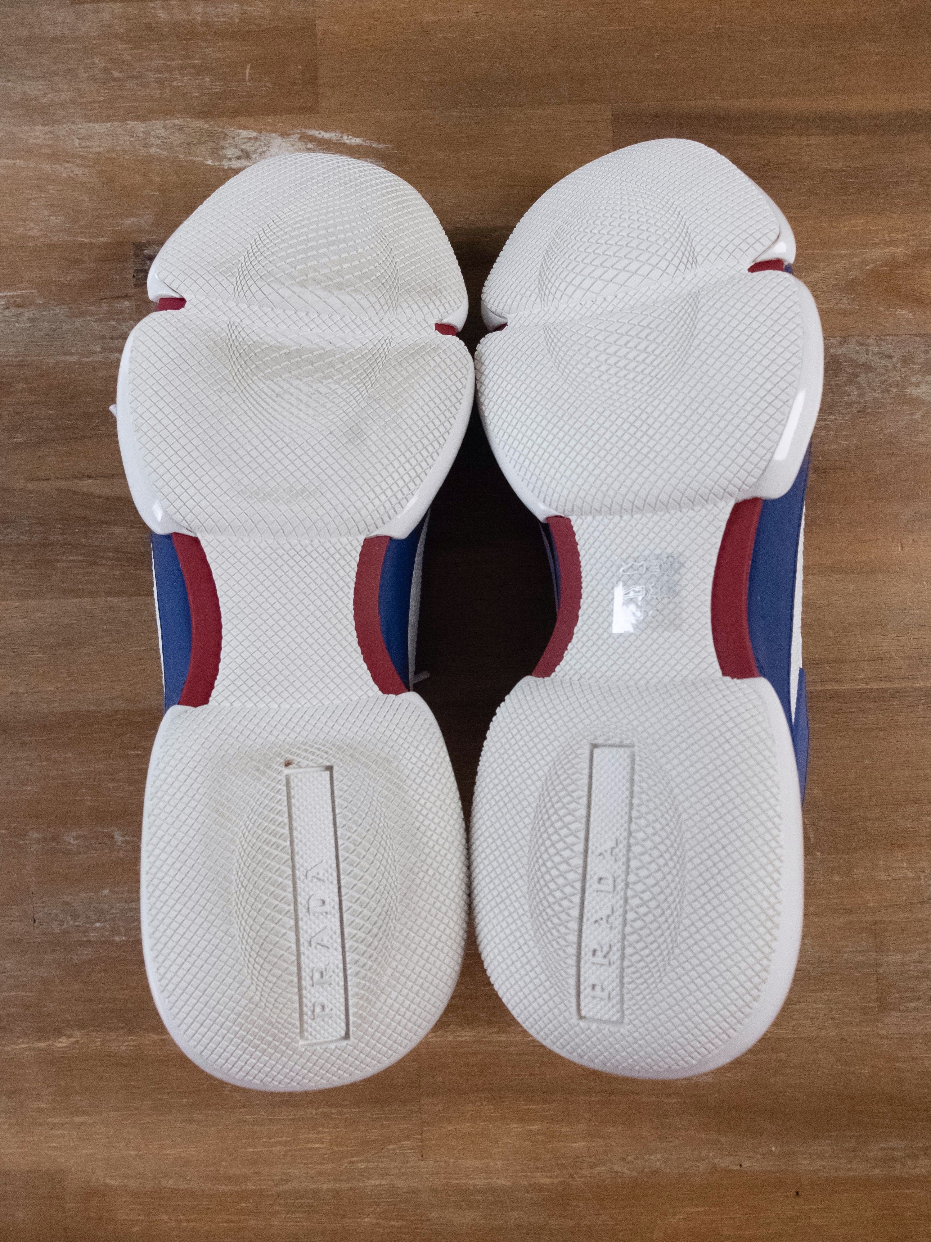 Prada $765 PRADA white blue Cloudbust sneakers - 8 US / 41 / 7 UK Size US 8 / EU 41 - 7 Thumbnail