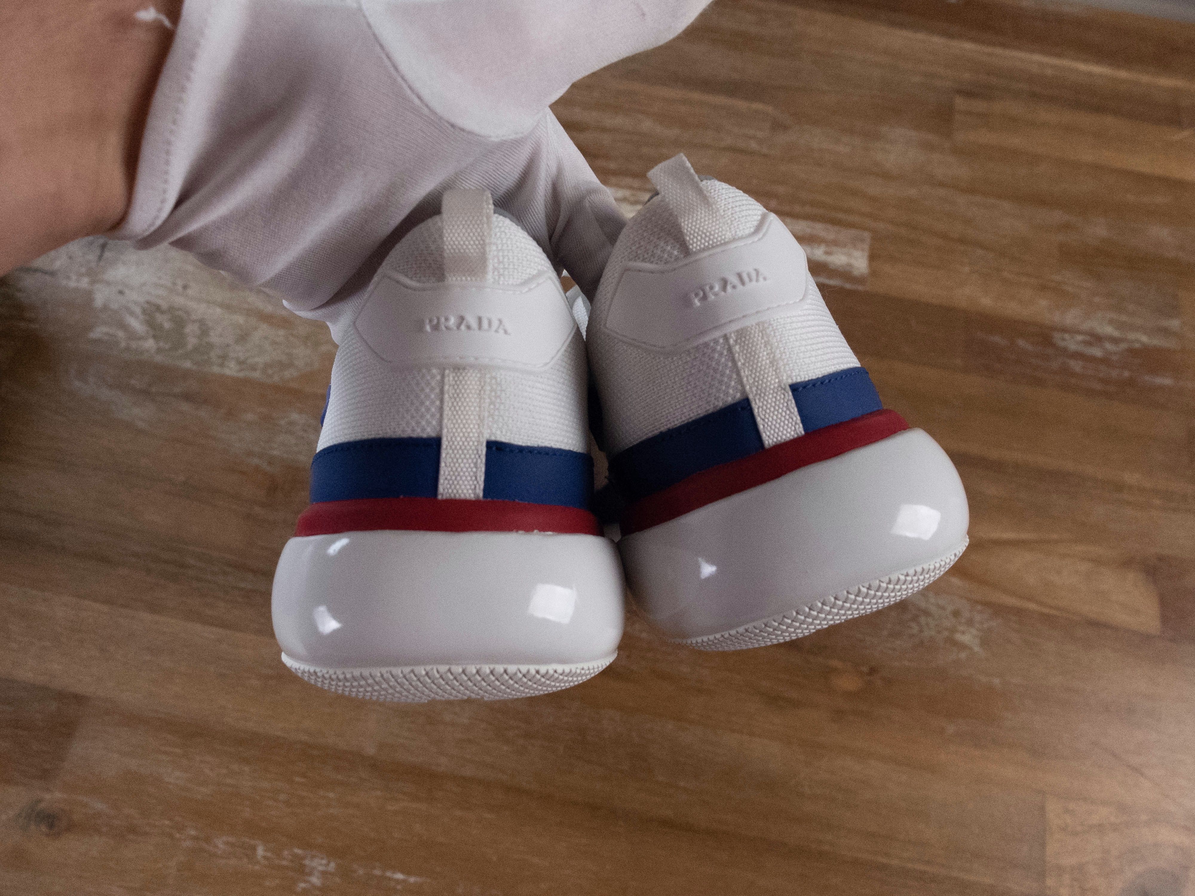 Prada $765 PRADA white blue Cloudbust sneakers - 8 US / 41 / 7 UK Size US 8 / EU 41 - 6 Thumbnail