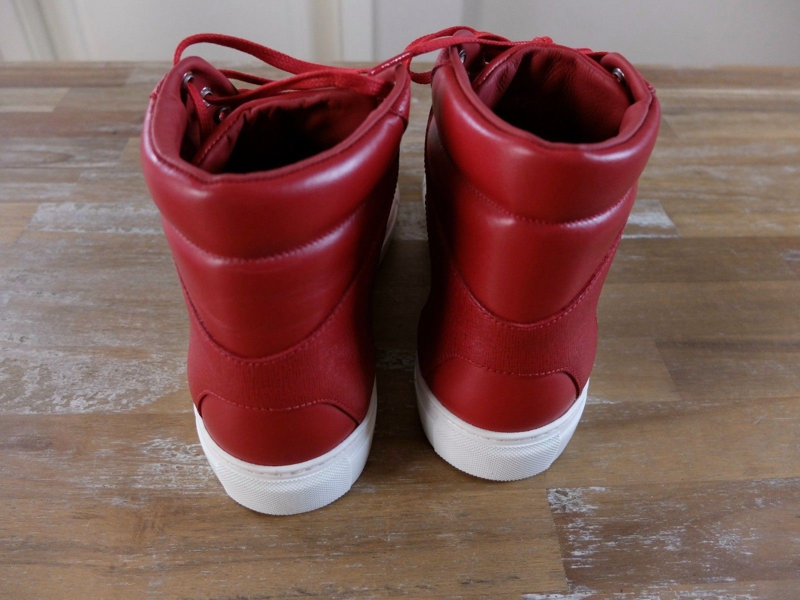 Balenciaga BALENCIAGA Arena red leather high top leather sneakers 8 41 Size US 8 / EU 41 - 5 Thumbnail