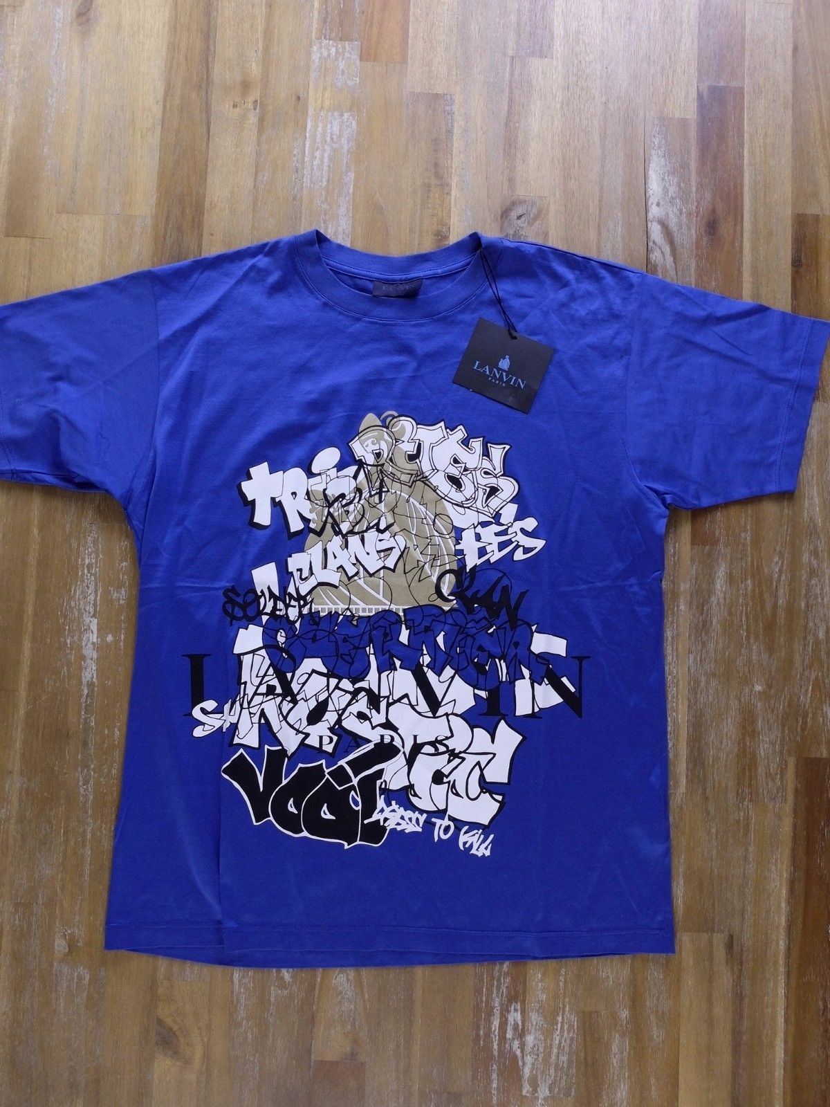 Lanvin LANVIN Paris blue logo t-shirt authentic - Size XS - NWT Size US XS / EU 42 / 0 - 1 Thumbnail