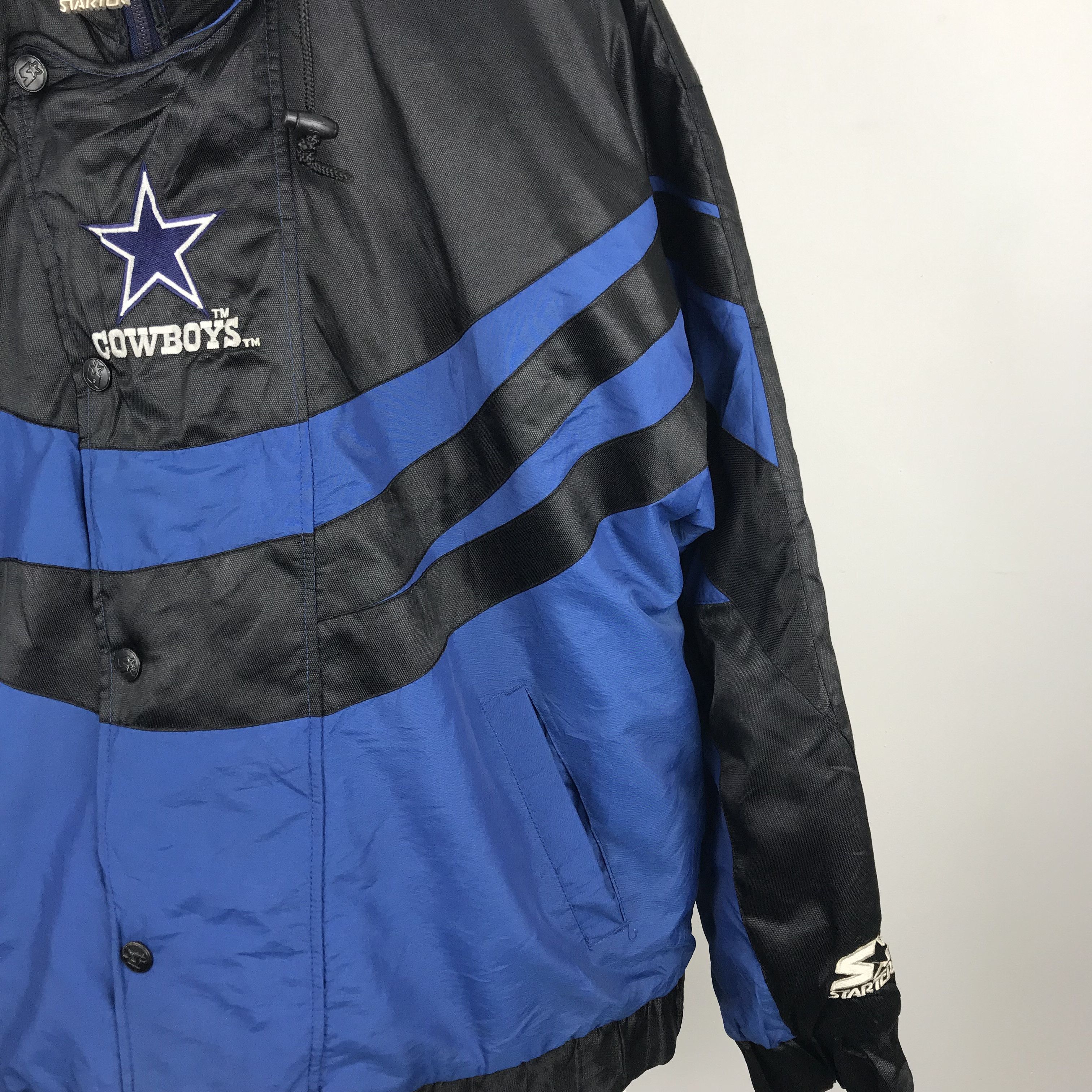 NFL × Starter Z241 VTG RARE! COWBOYS STARTER NFL HYBRID JACKET Size US L / EU 52-54 / 3 - 4 Thumbnail