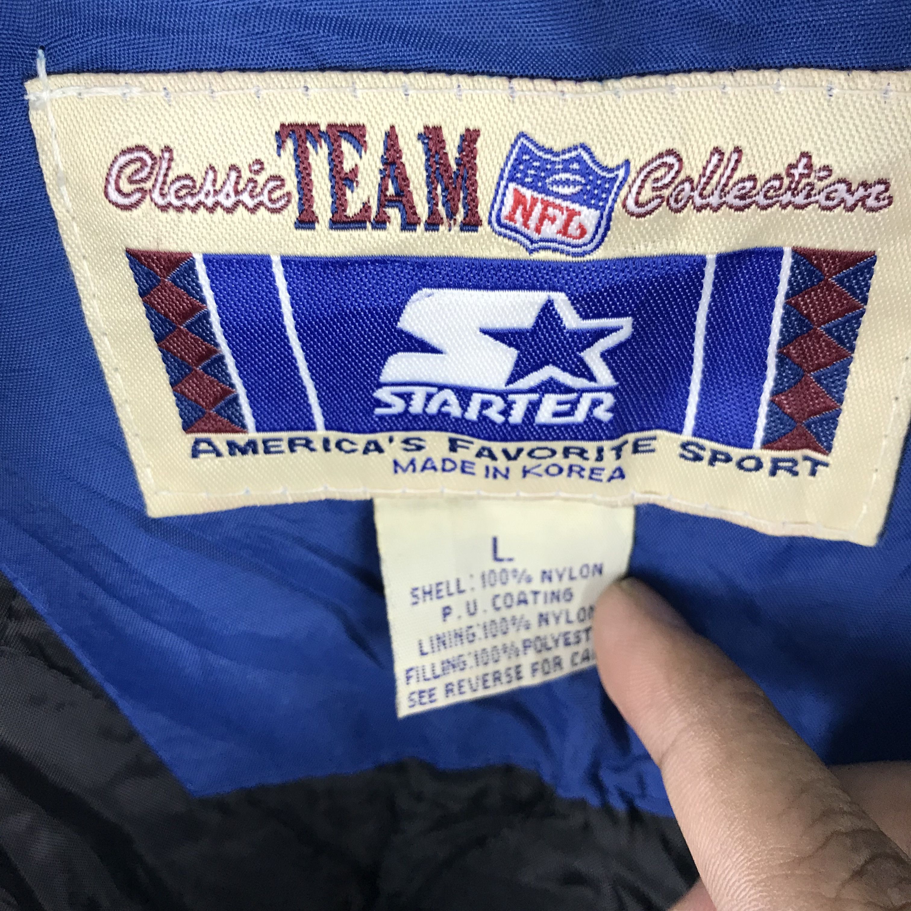 NFL × Starter Z241 VTG RARE! COWBOYS STARTER NFL HYBRID JACKET Size US L / EU 52-54 / 3 - 6 Thumbnail