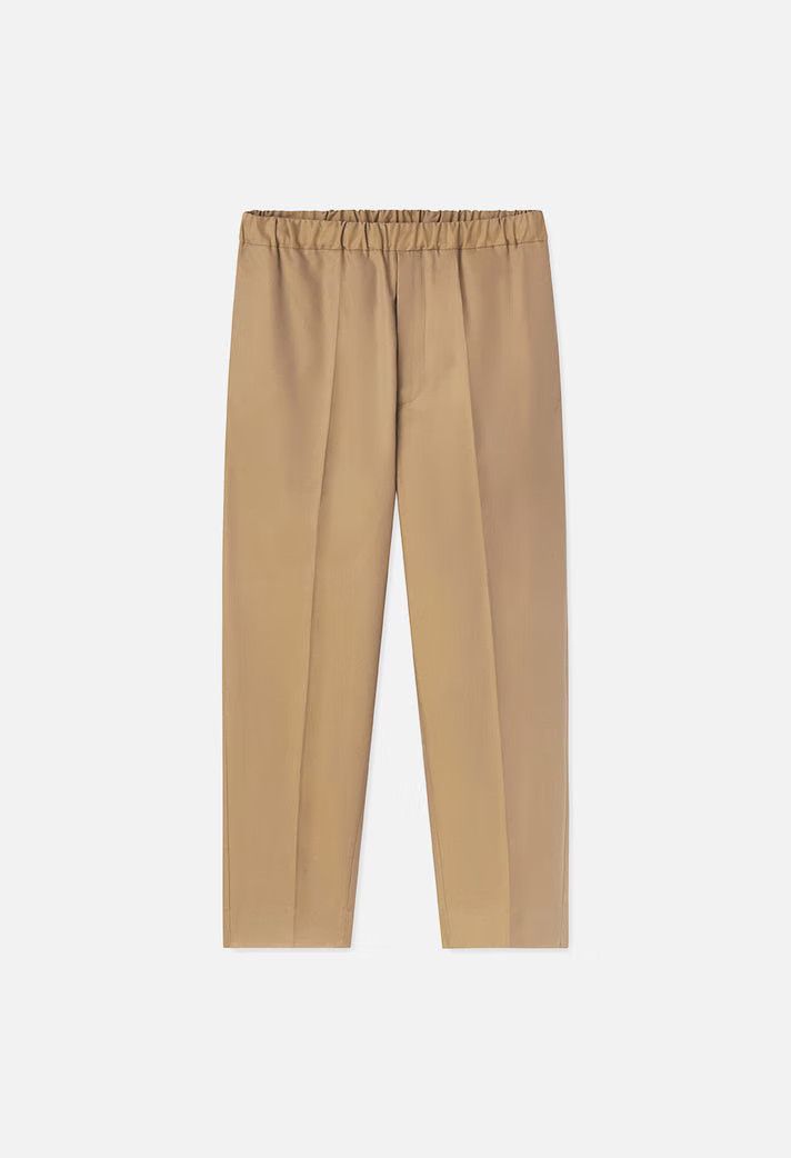 image of John Elliott Cropped Tech Trouser in Brown, Men's (Size 30)