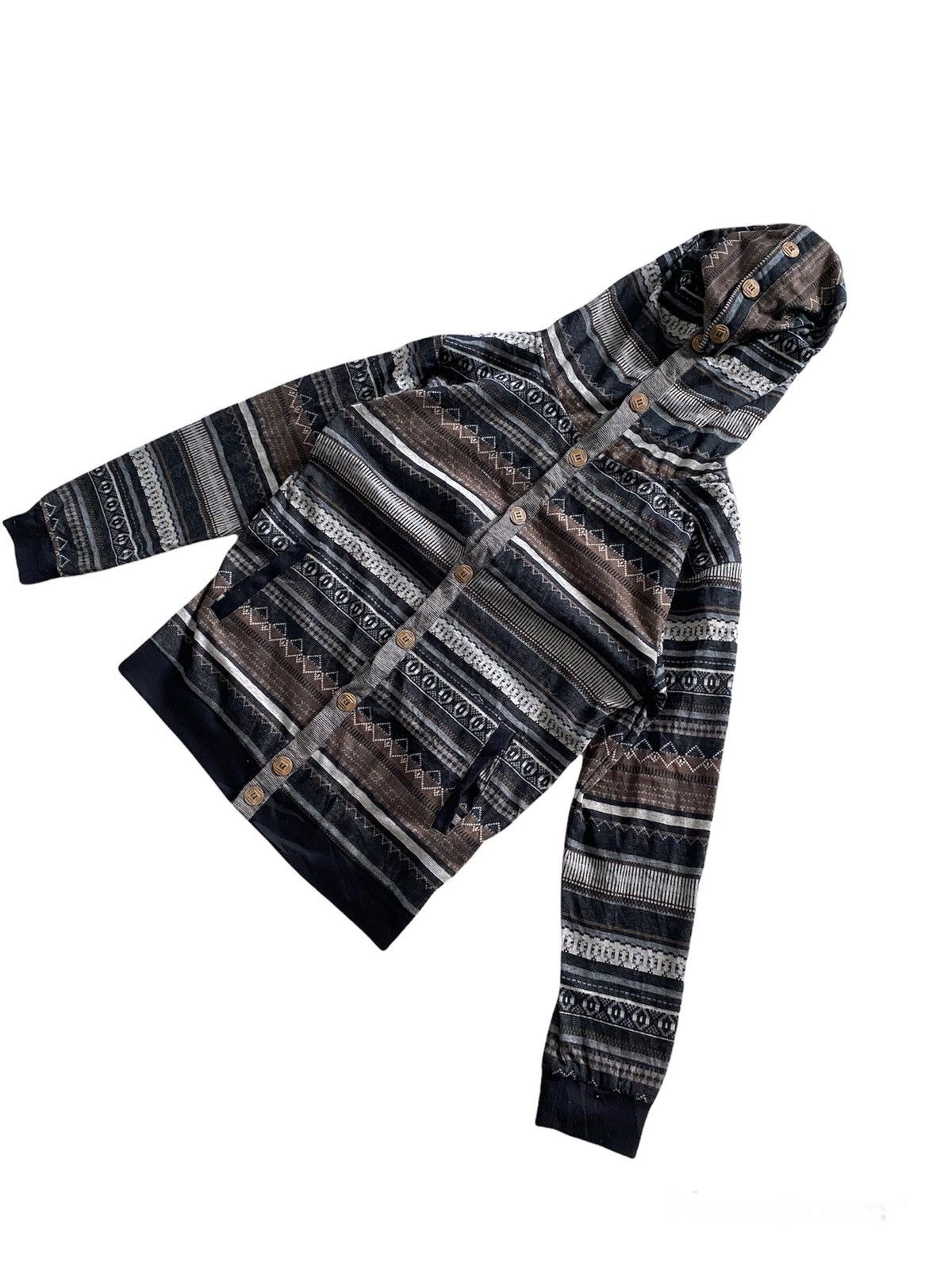 Japanese Brand VTG BALLOW button Hooded Pachwork design Visvim Kapital Size US L / EU 52-54 / 3 - 5 Thumbnail