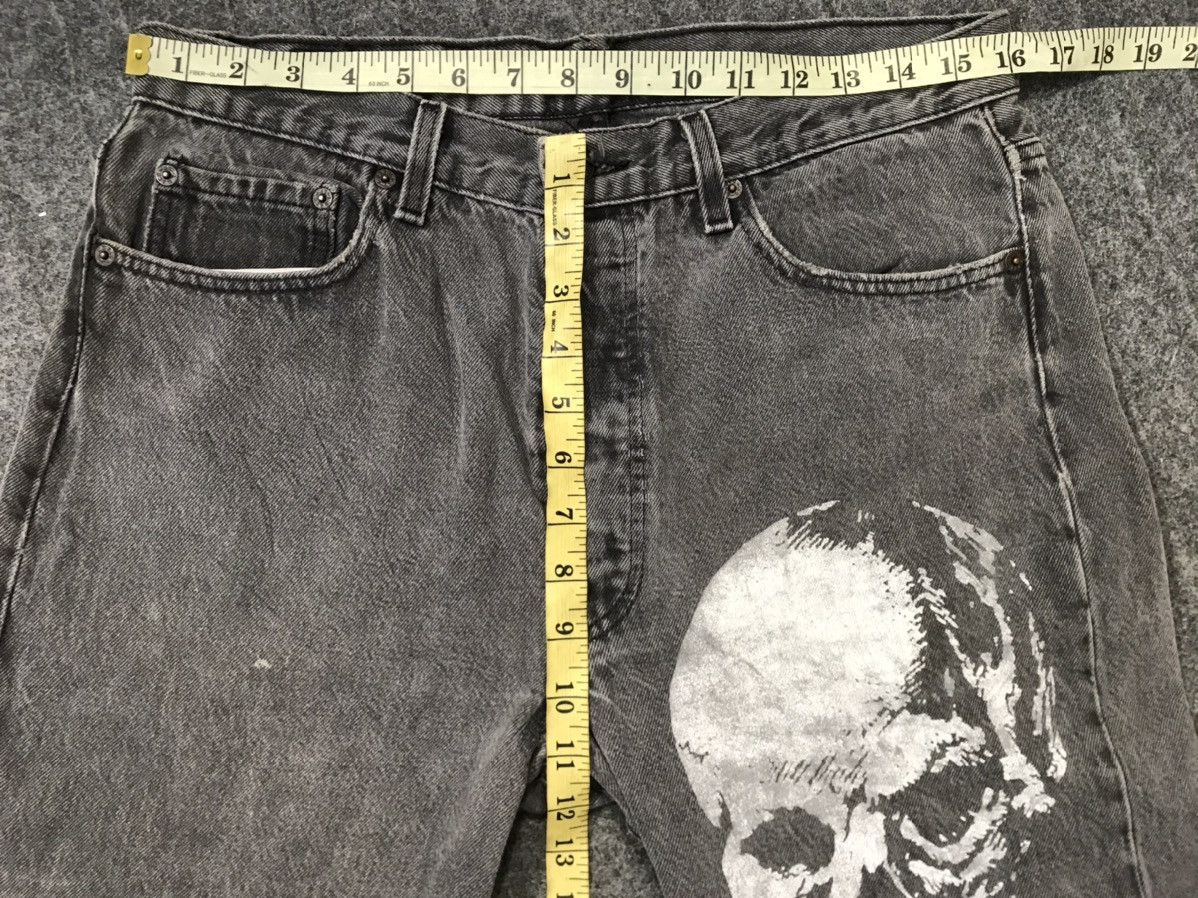 Levi's Vintage Clothing Rare Vintage Levi's Strauss 501 Usa Black Skull Head Custom Size US 32 / EU 48 - 11 Thumbnail
