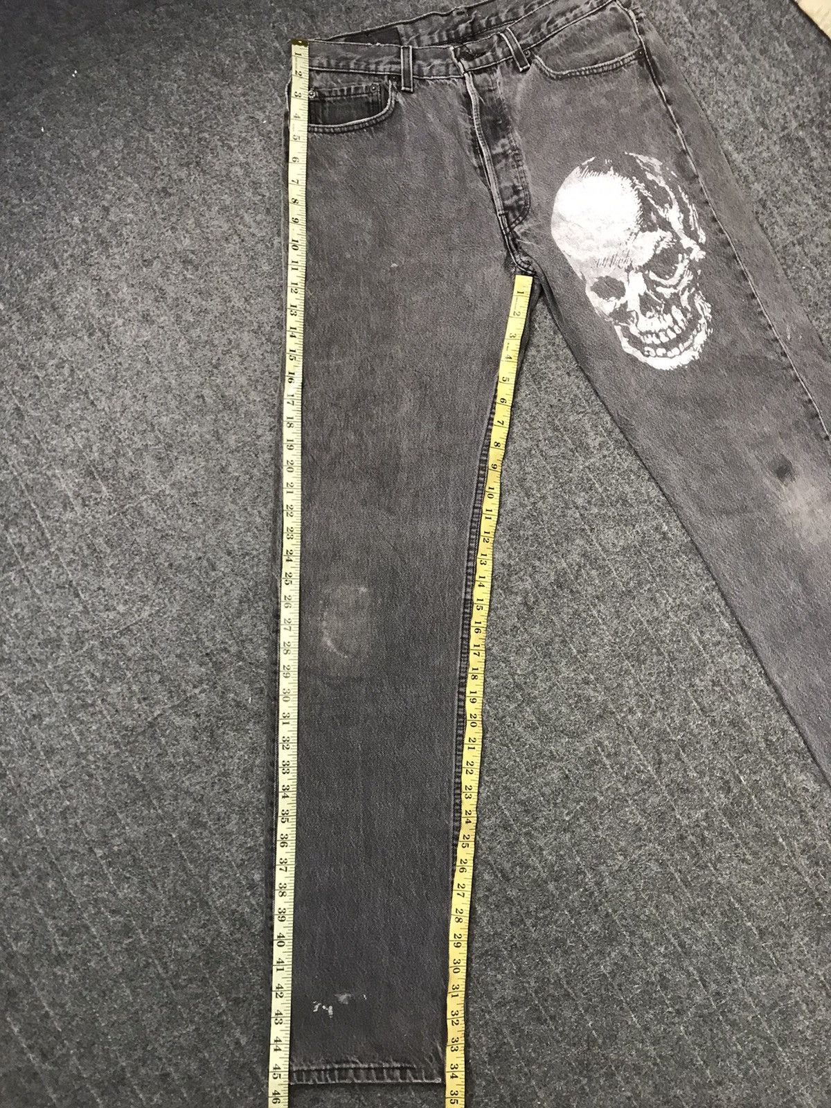 Levi's Vintage Clothing Rare Vintage Levi's Strauss 501 Usa Black Skull Head Custom Size US 32 / EU 48 - 12 Thumbnail