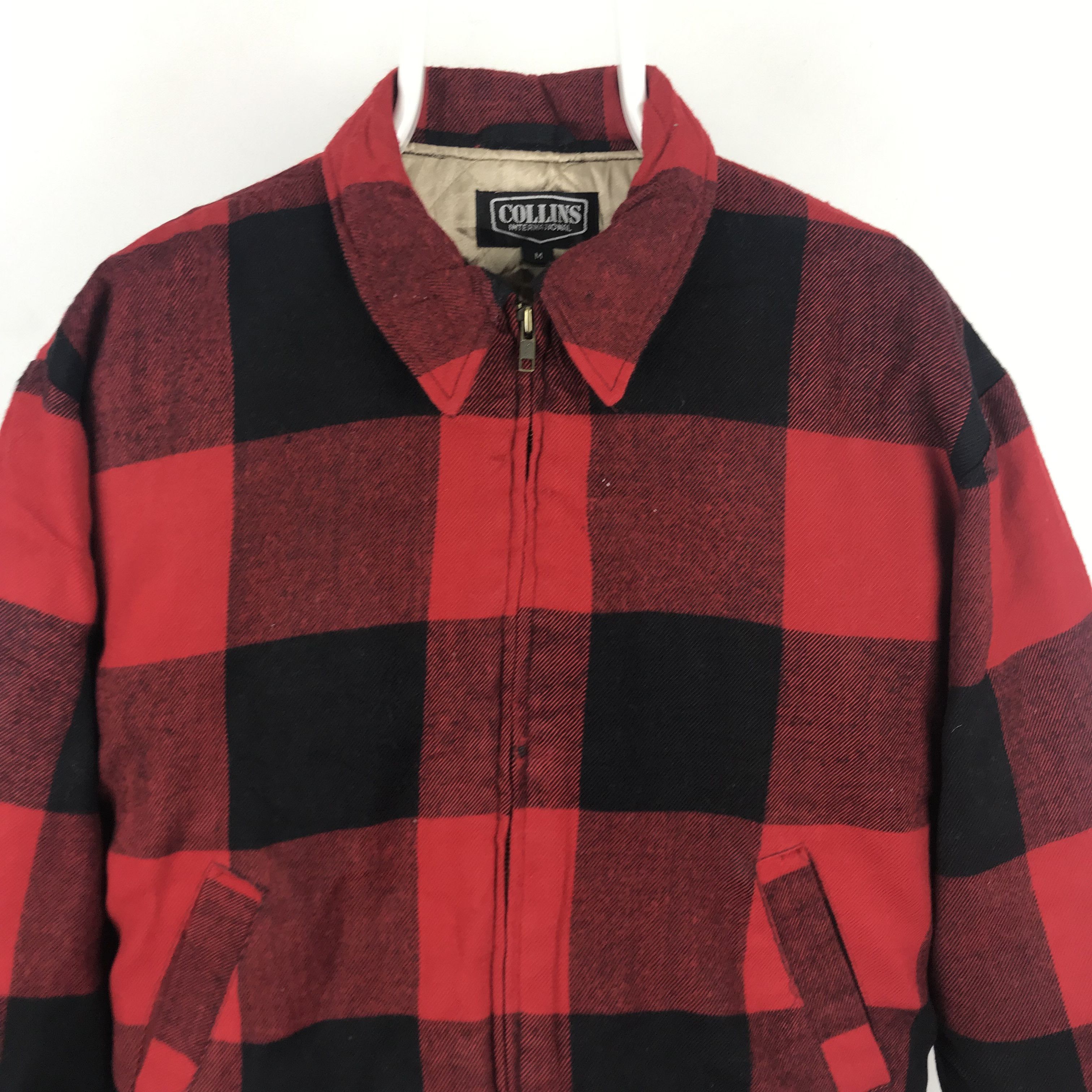 Japanese Brand × Vintage Z263 COLLINS INTERNATIONAL BOMBER FLANNEL STYLE JACKET Size US M / EU 48-50 / 2 - 2 Thumbnail