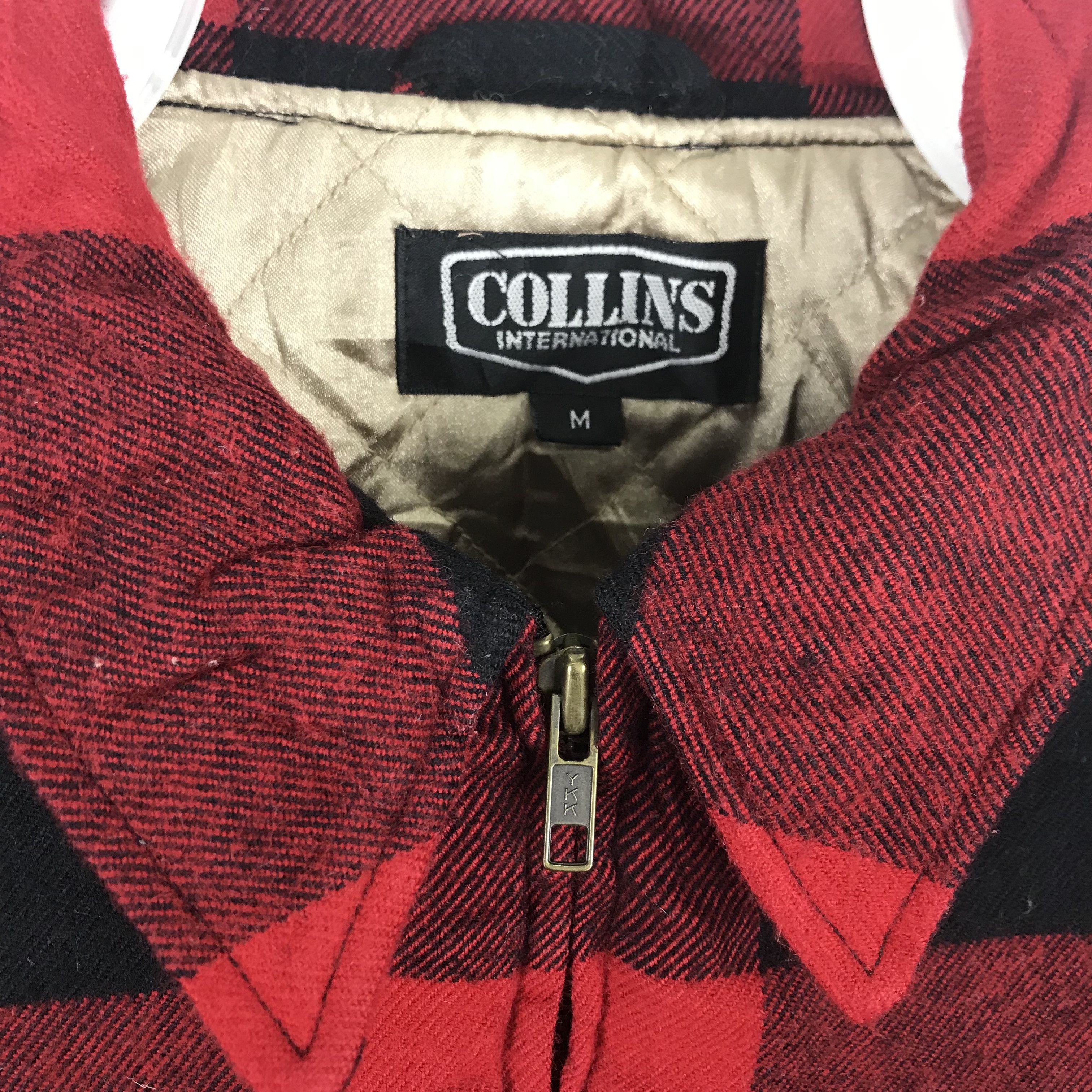 Japanese Brand × Vintage Z263 COLLINS INTERNATIONAL BOMBER FLANNEL STYLE JACKET Size US M / EU 48-50 / 2 - 3 Thumbnail