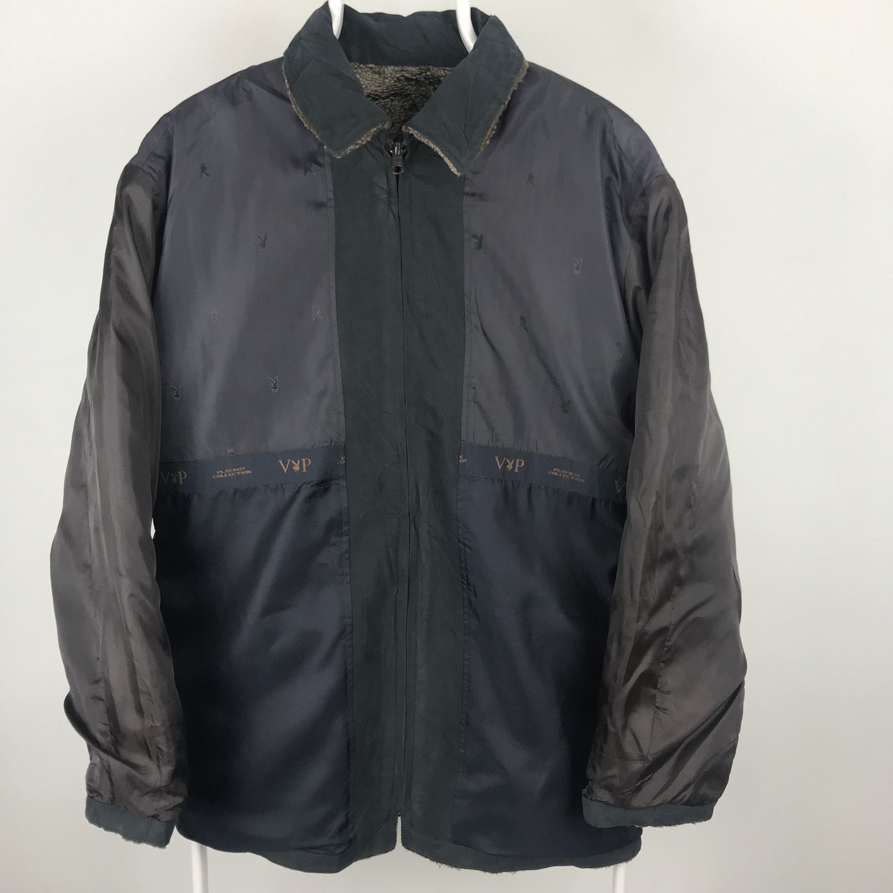 Playboy × Vintage Z265 FLEECE PLAYBOY COLLECTION REVERSIBLE JACKET Size US L / EU 52-54 / 3 - 3 Thumbnail