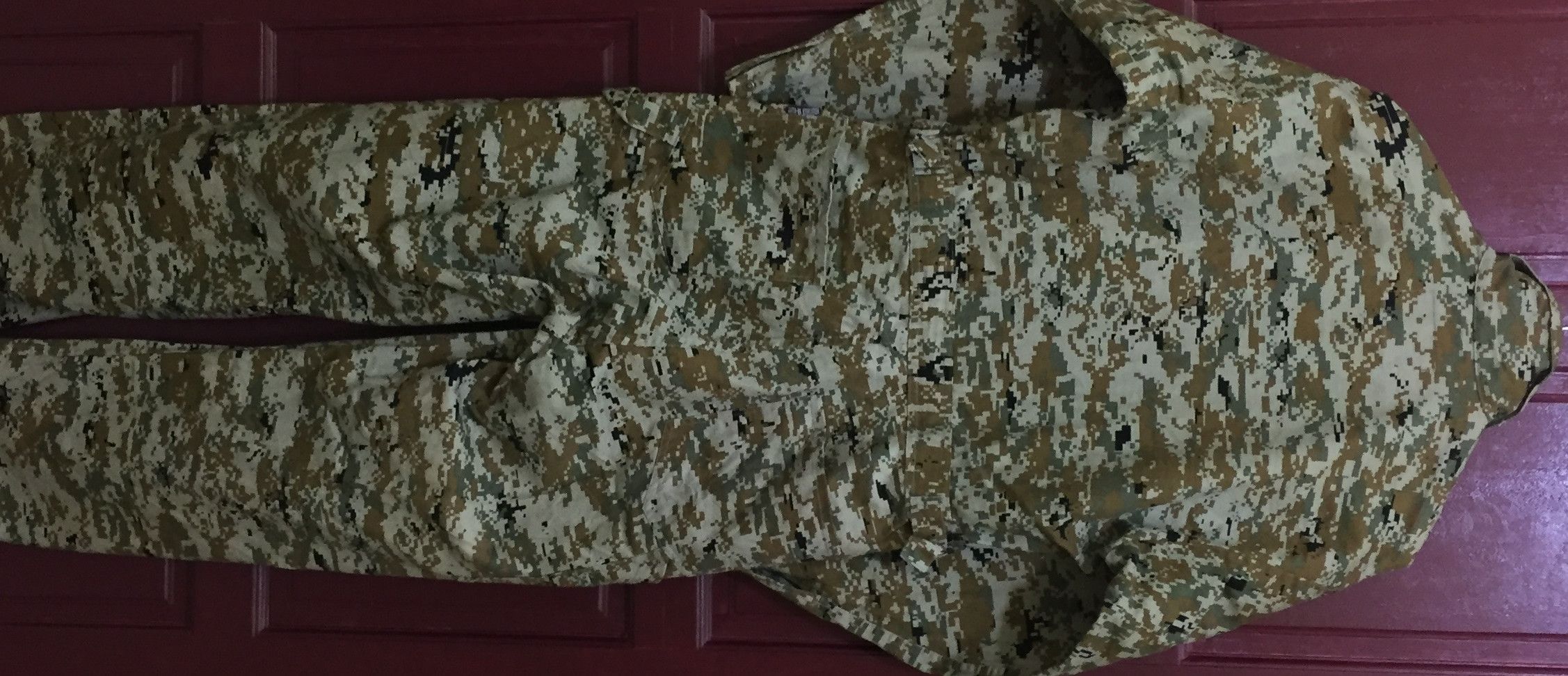 Hunter Z269 NEED GONE! ARMY CAMO HUNTING COVERALL WORKWEAR Size US 35 - 2 Thumbnail