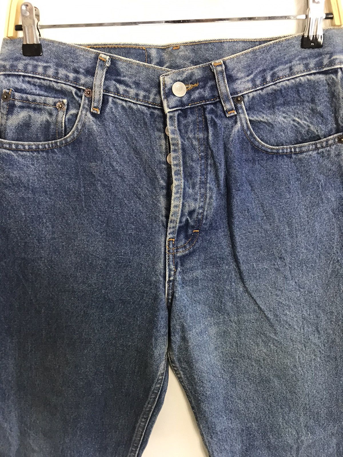 Levi's Vintage Clothing Levi's Strauss 501 Button Fly Natural Faded Denim Jeans Pant Size US 30 / EU 46 - 3 Thumbnail